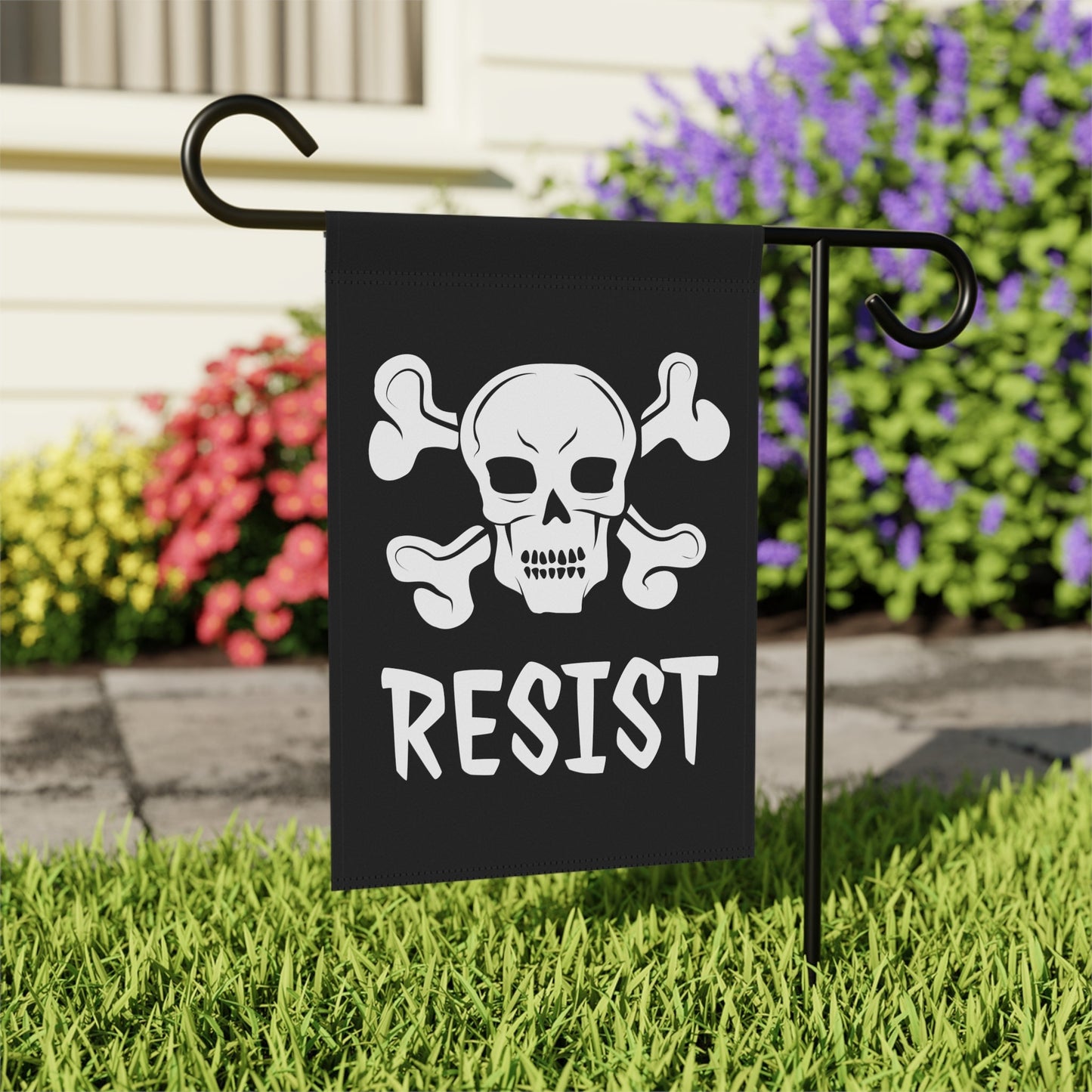 Resist Pirate Jolly Roger Halloween Flag