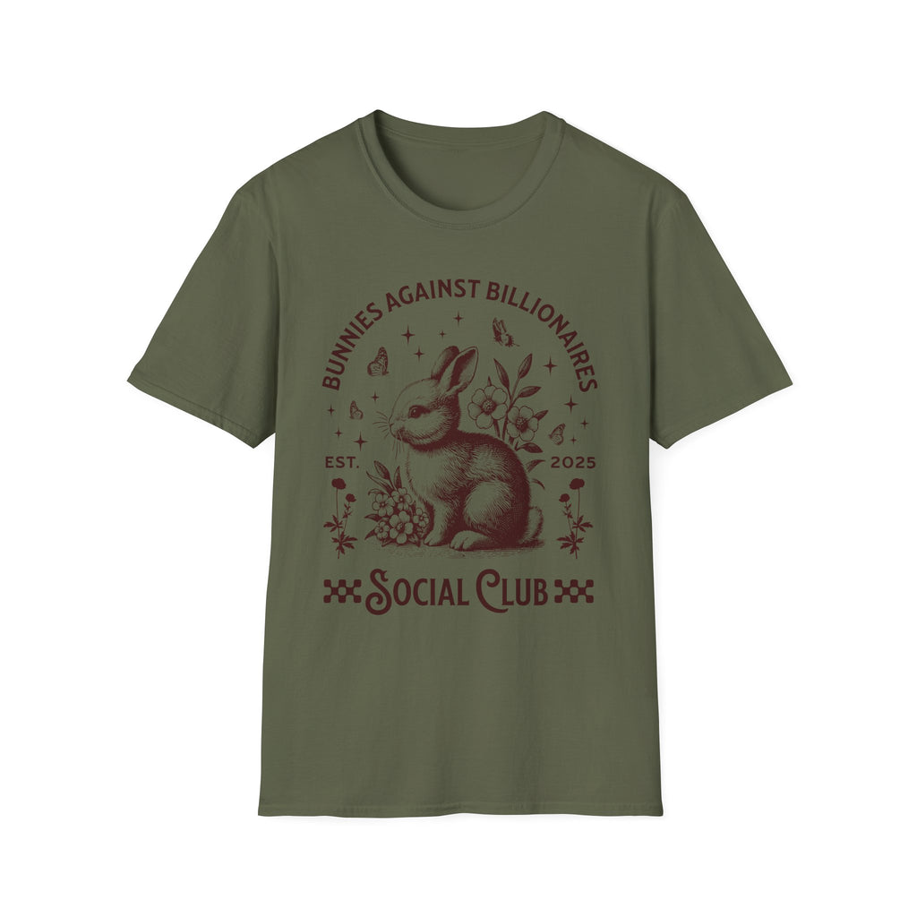 Bunnies Against Billionaires Social T-Shirt