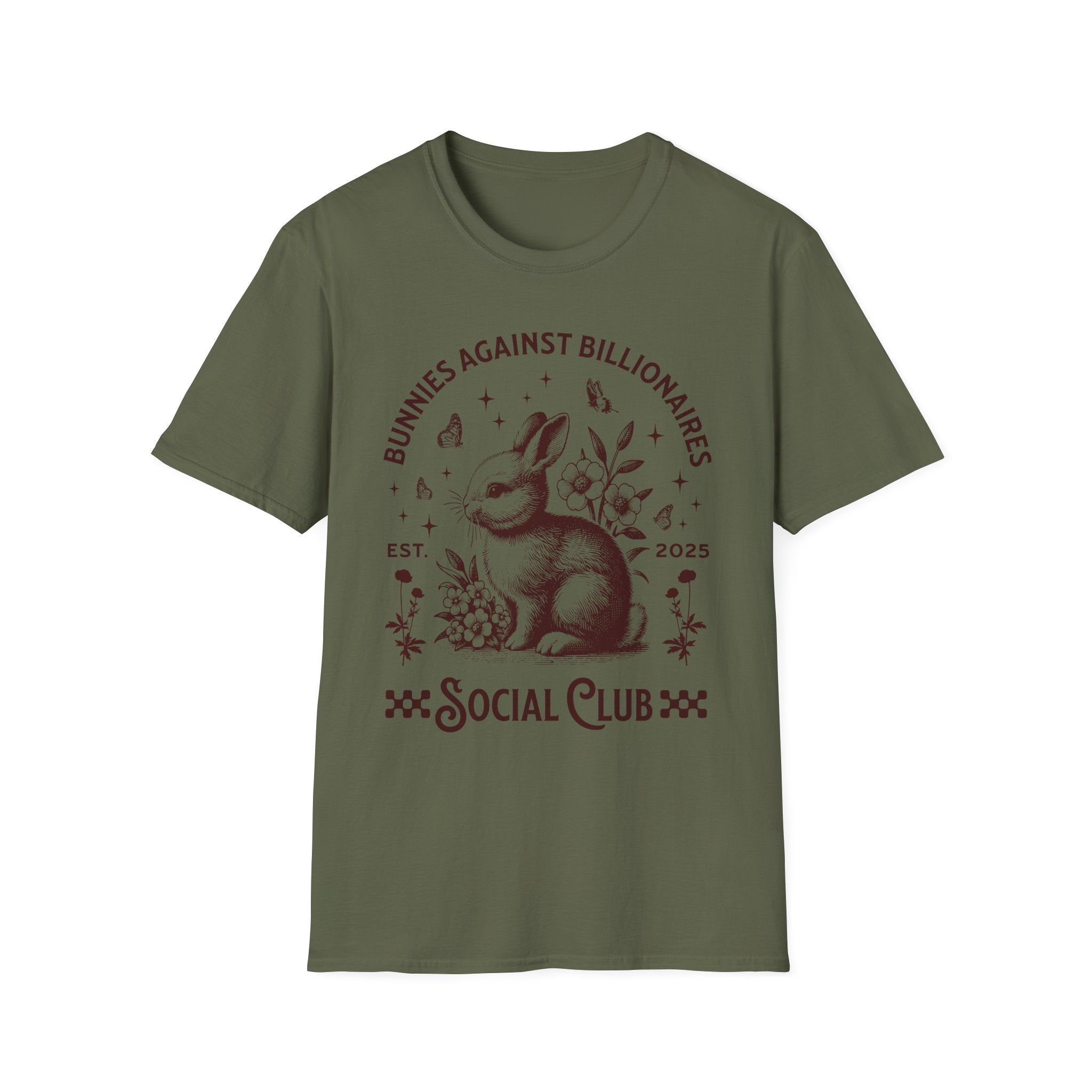 Bunnies Against Billionaires Social T-Shirt