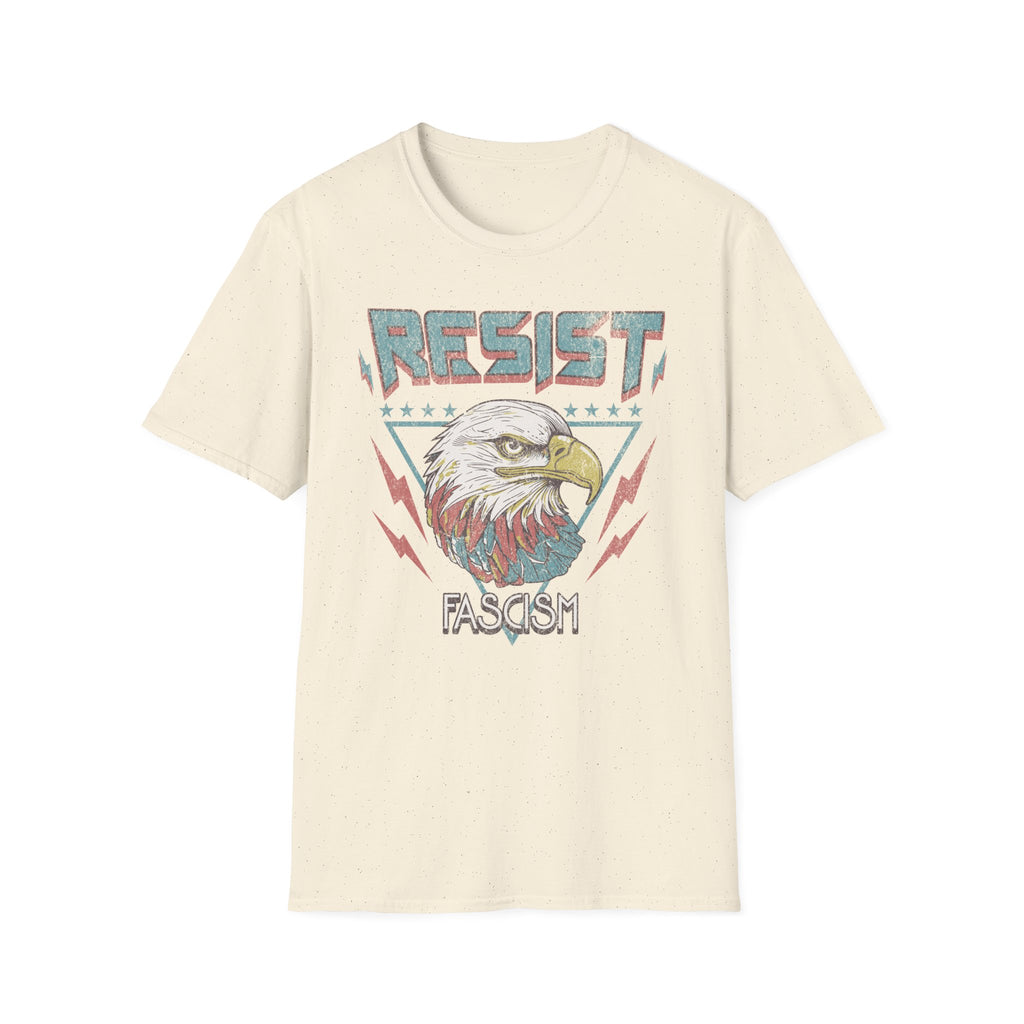 Resist Fascism Vintage Eagle T-Shirt