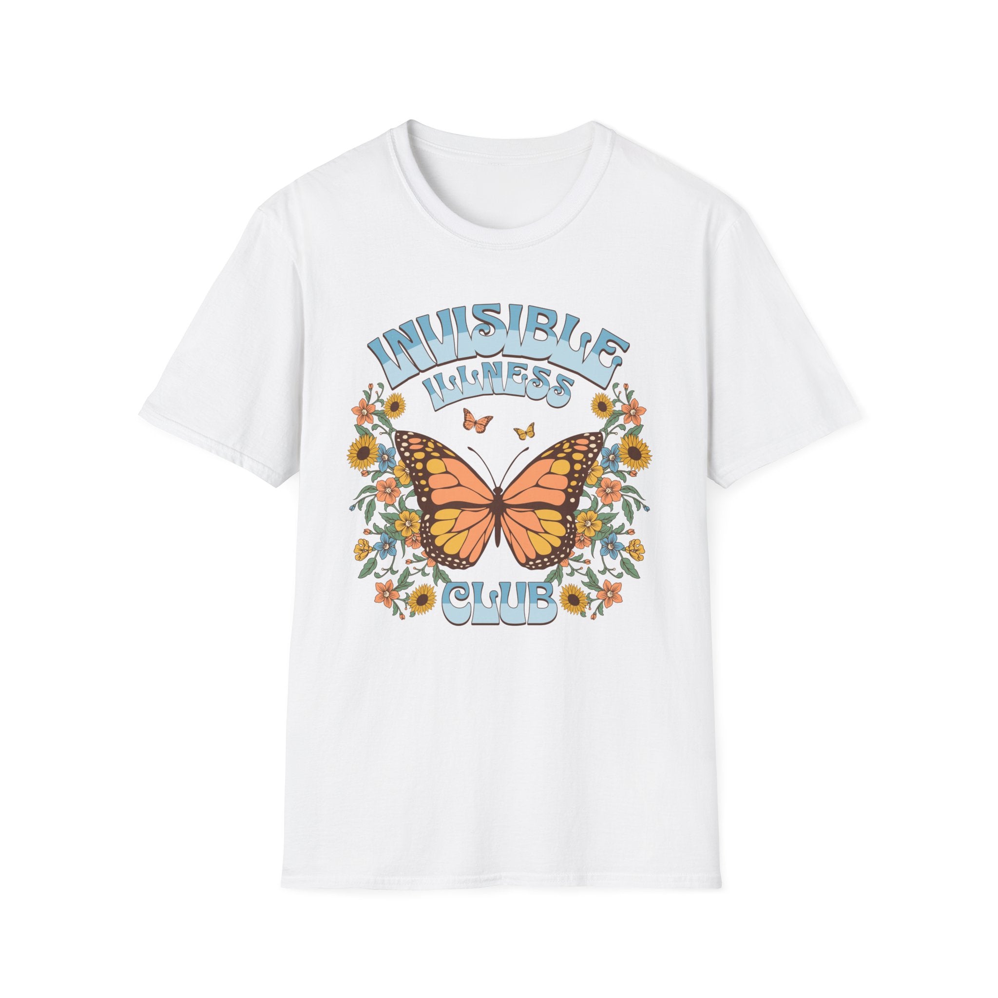 Invisible Illness Club Butterfly T-Shirt