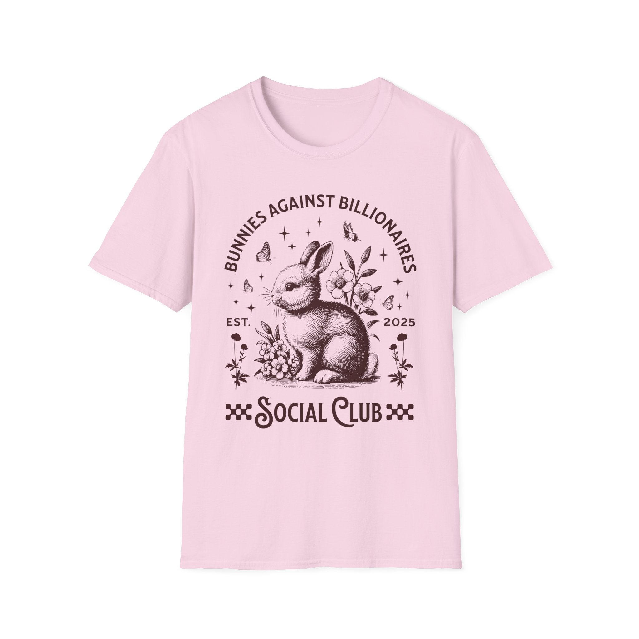 Bunnies Against Billionaires Social T-Shirt