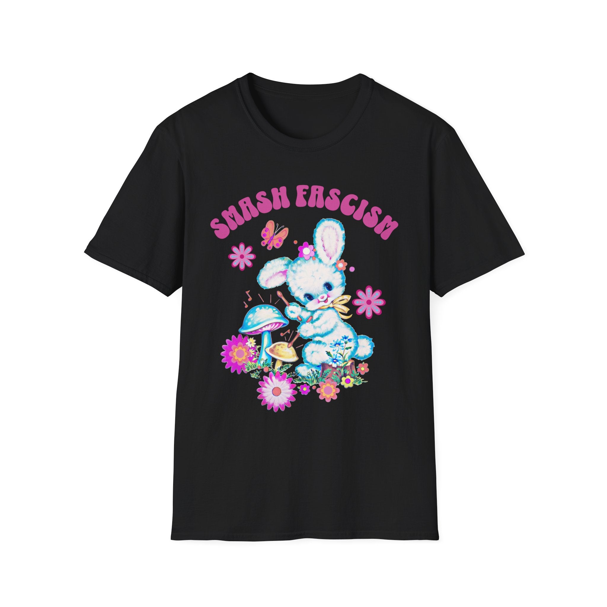 Smash Fascism Bunny T-Shirt