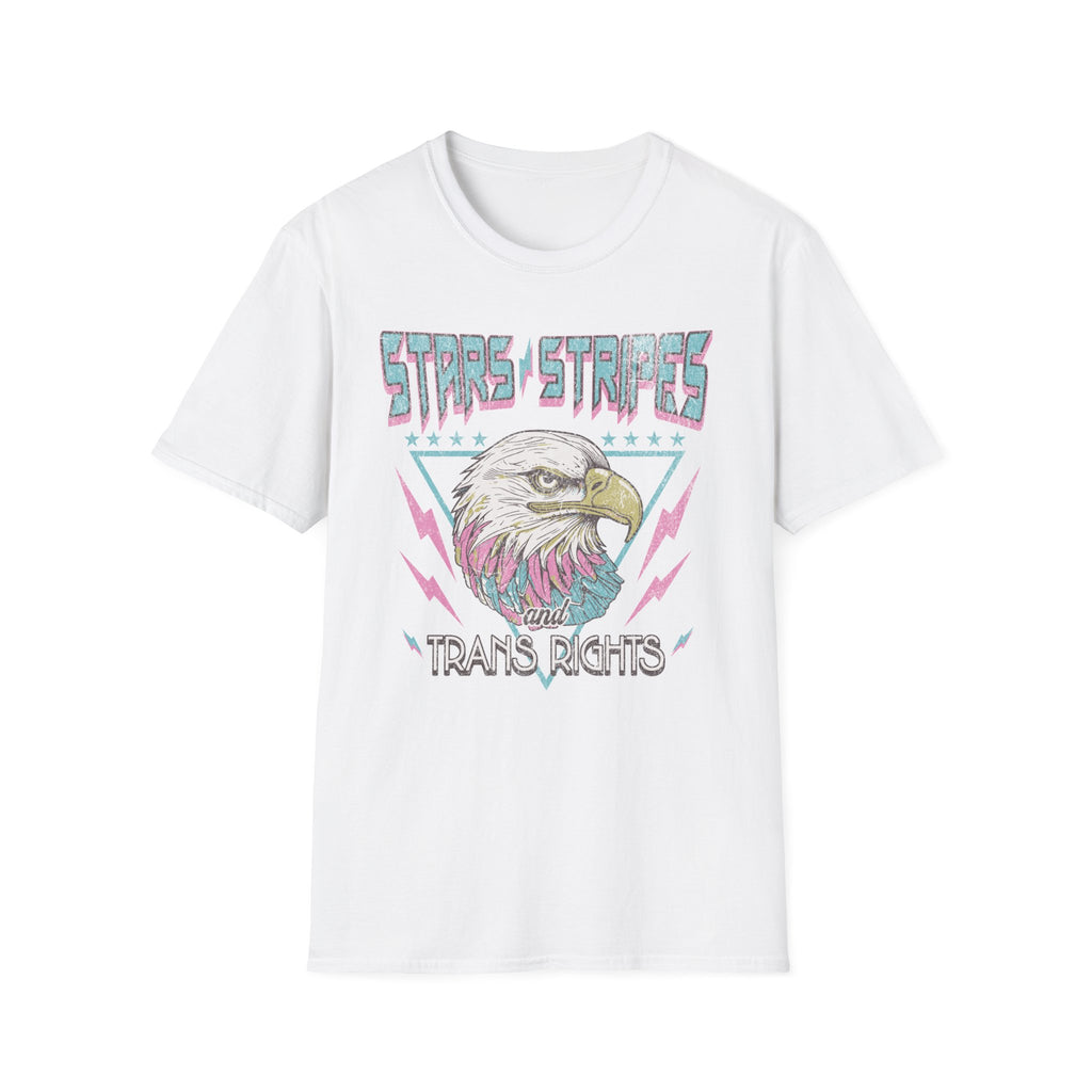 Stars Stripes Trans Rights Eagle T-Shirt