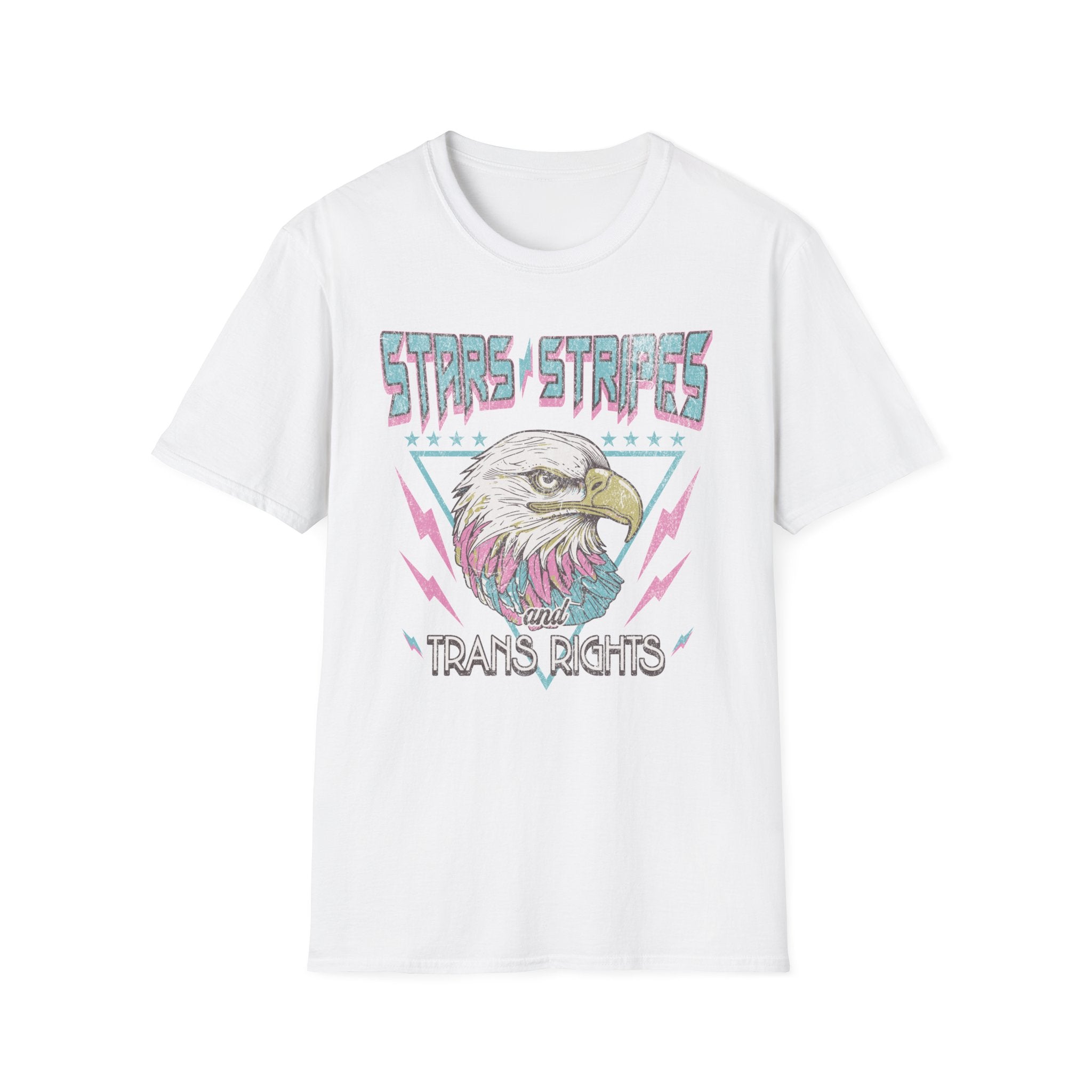 Stars Stripes Trans Rights Eagle T-Shirt