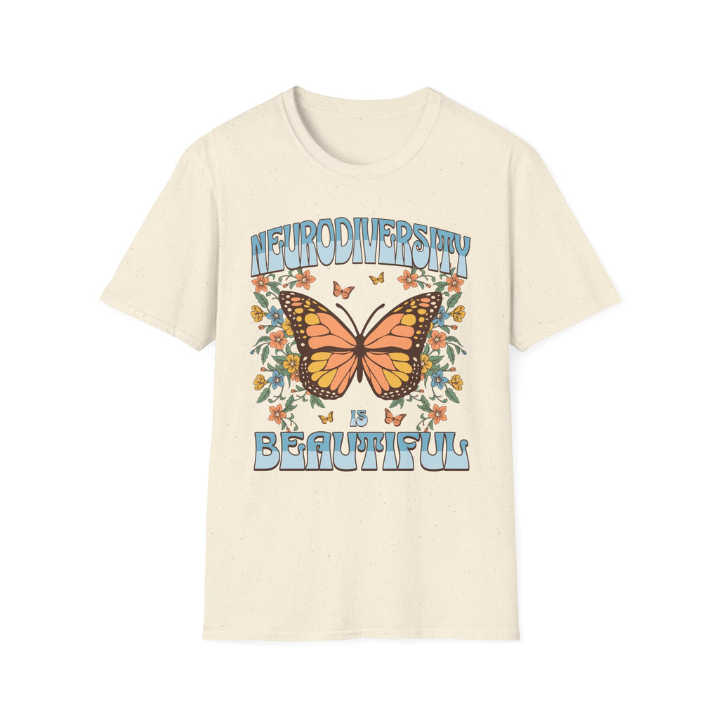 Neurodiversity is Beautiful Butterfly T-Shirt