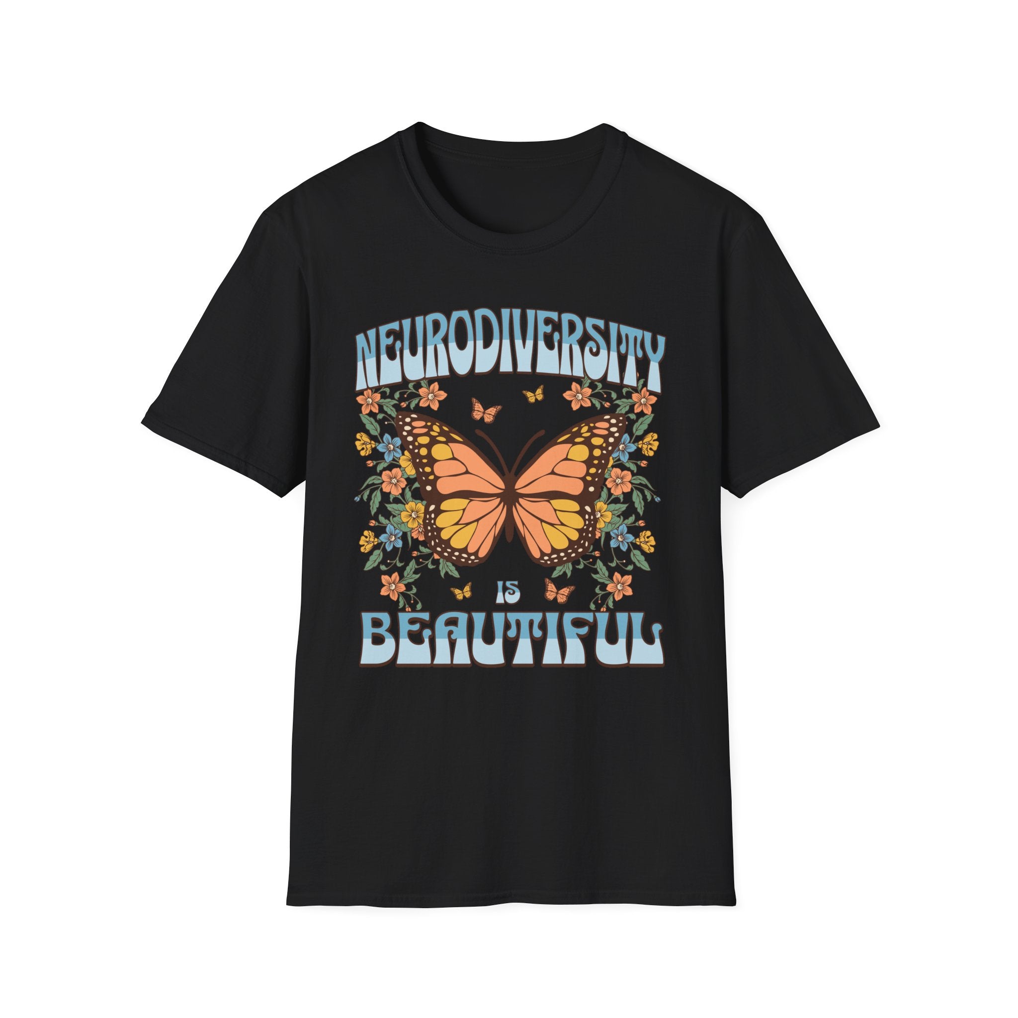 Neurodiversity is Beautiful Butterfly T-Shirt