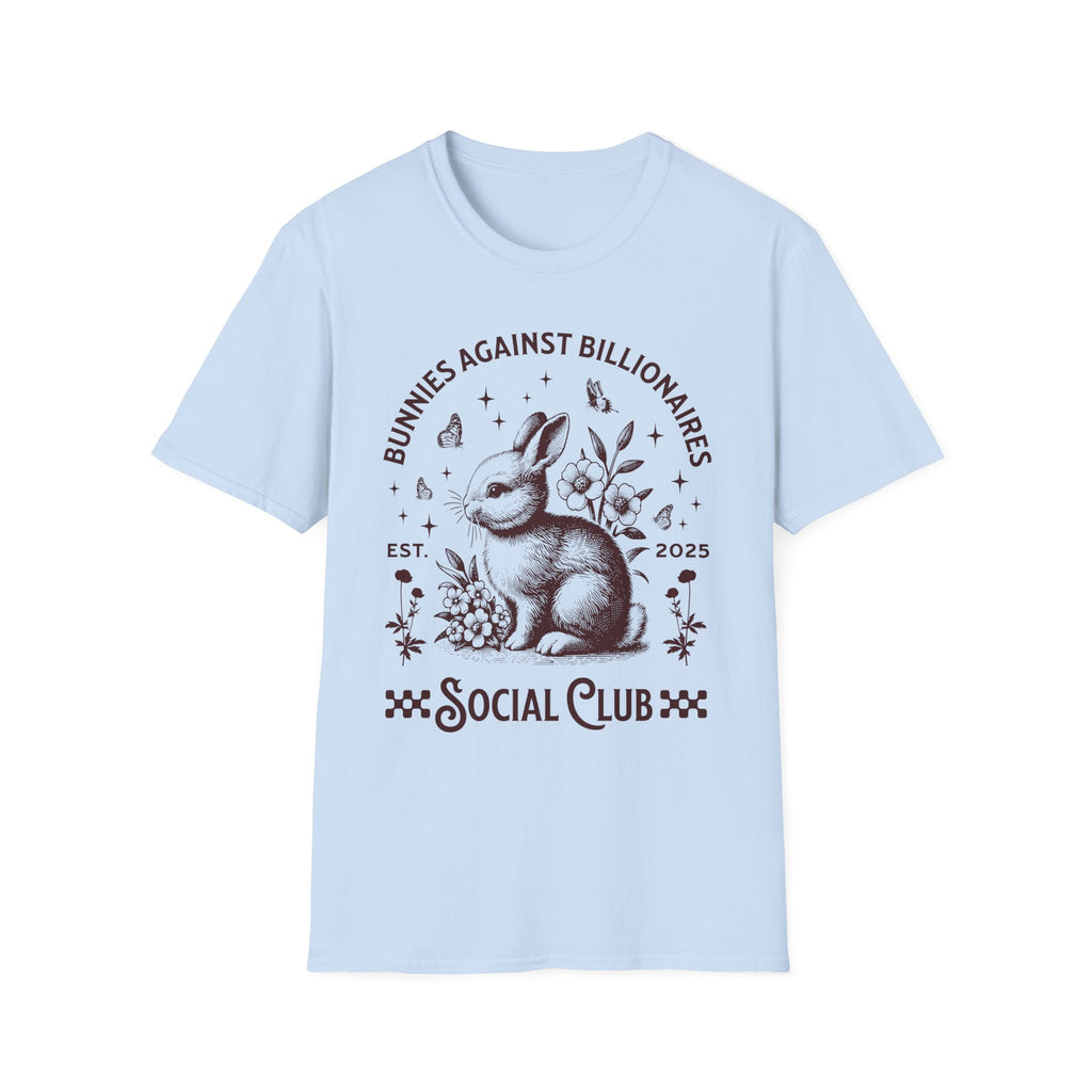 Bunnies Against Billionaires Social T-Shirt
