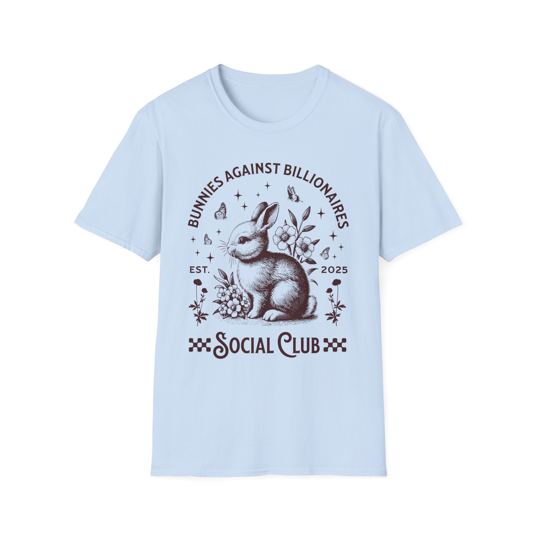 Bunnies Against Billionaires Social T-Shirt