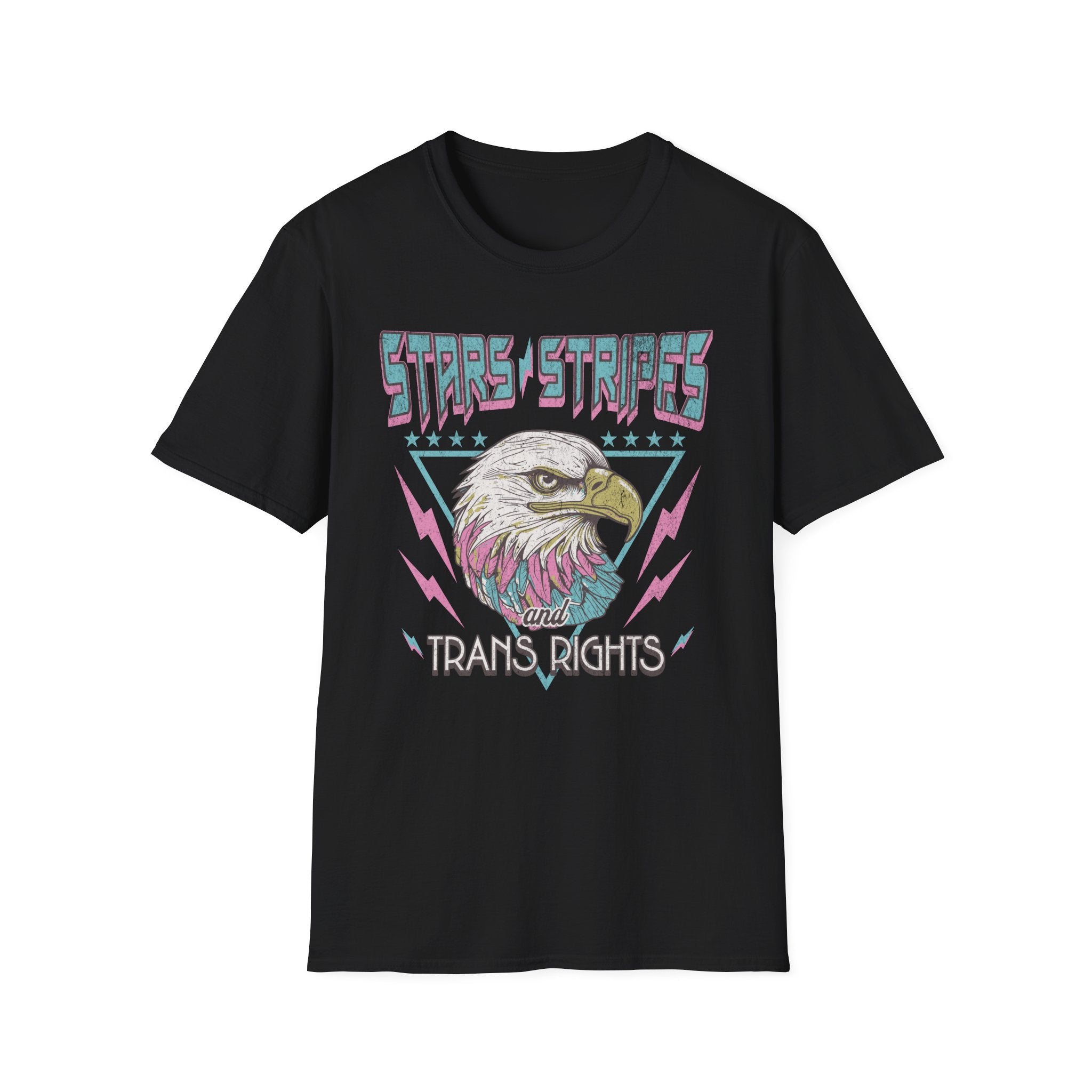 Stars Stripes Trans Rights Eagle T-Shirt