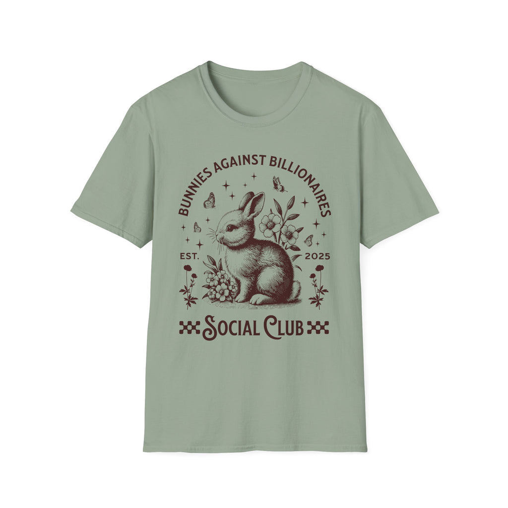 Bunnies Against Billionaires Social T-Shirt