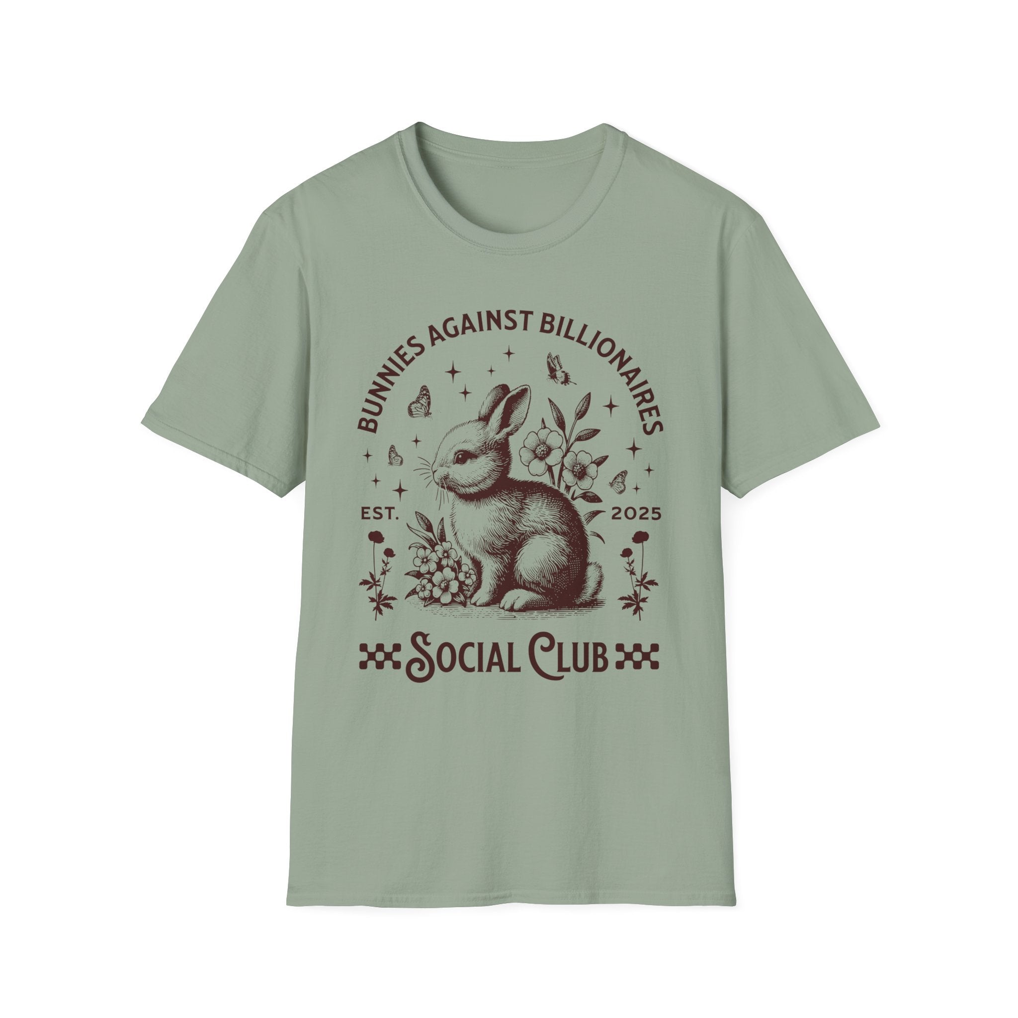 Bunnies Against Billionaires Social T-Shirt