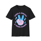 Stars Stripes Trans Rights Peace T-Shirt