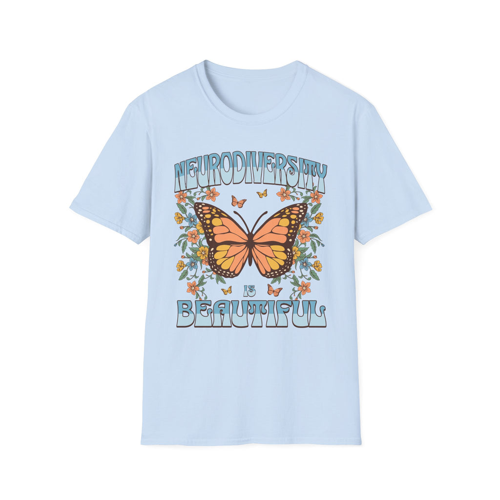 Neurodiversity is Beautiful Butterfly T-Shirt