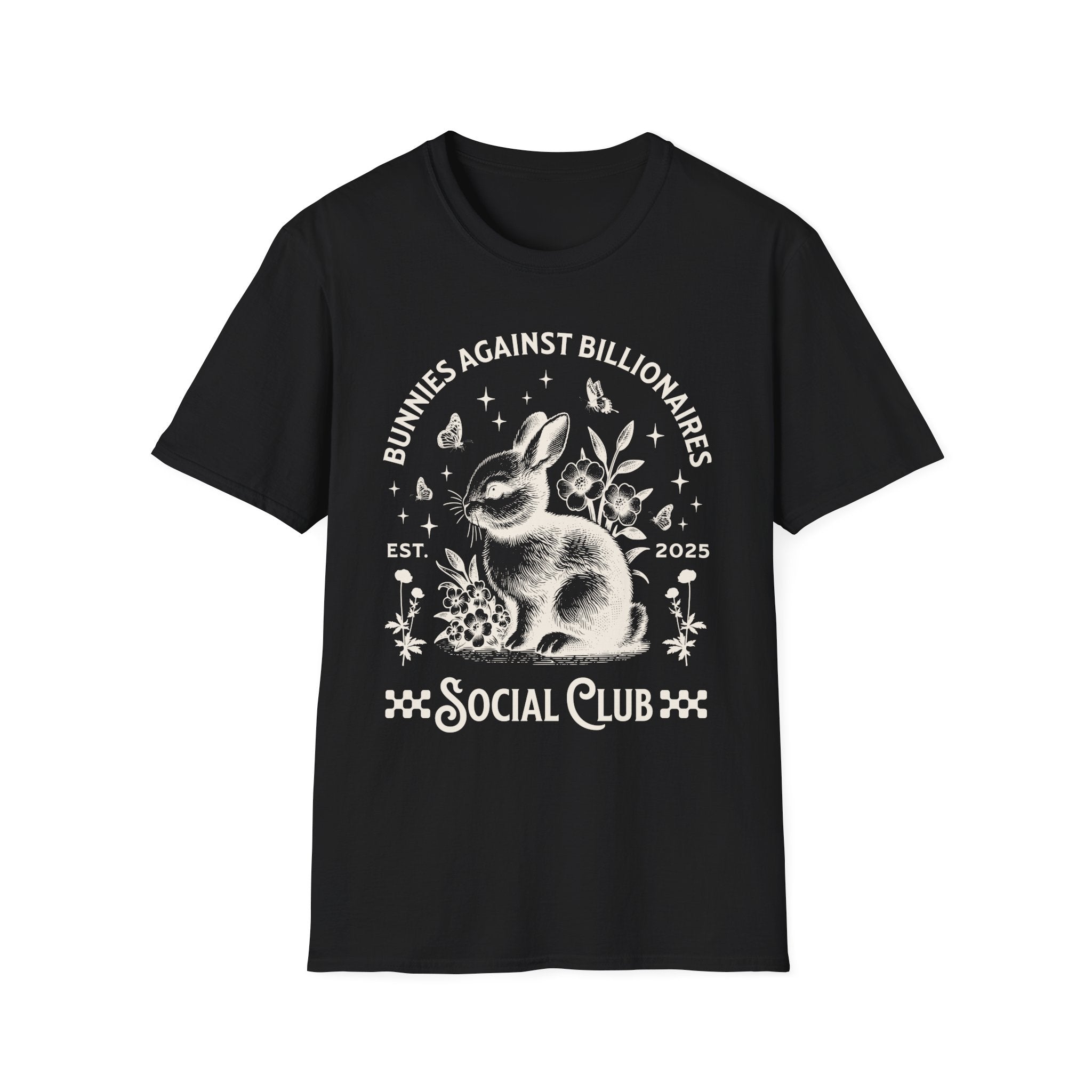 Bunnies Against Billionaires Social T-Shirt