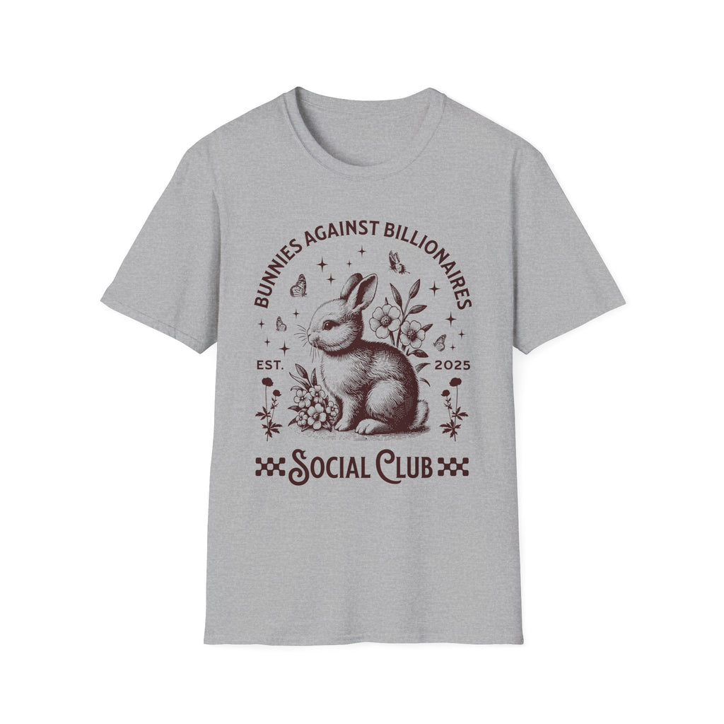 Bunnies Against Billionaires Social T-Shirt