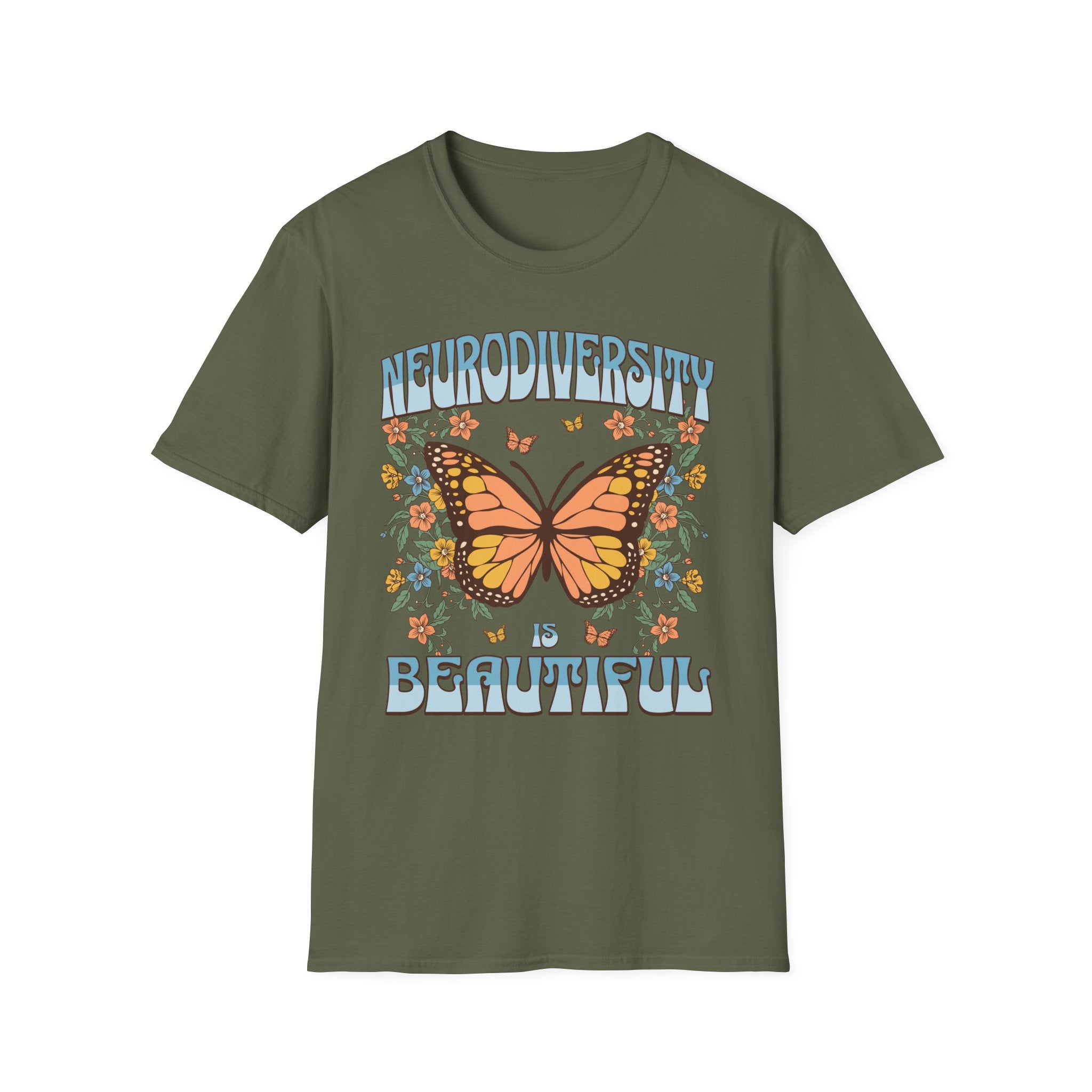 Neurodiversity is Beautiful Butterfly T-Shirt