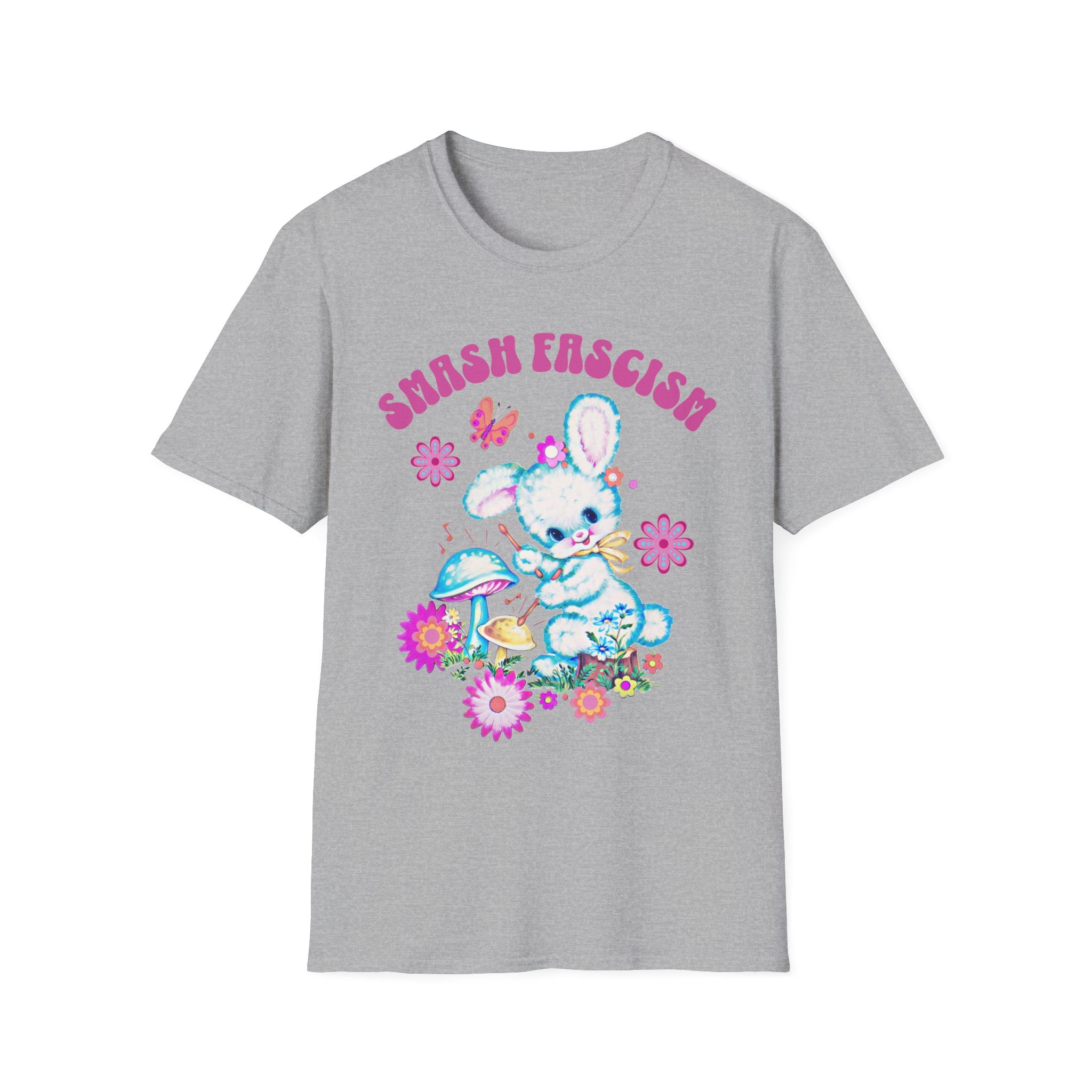 Smash Fascism Bunny T-Shirt