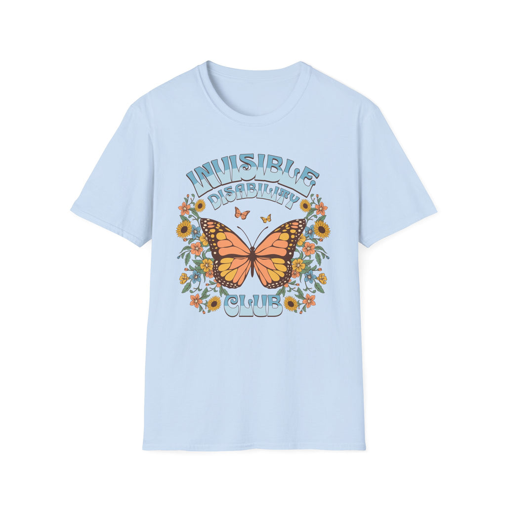 Invisible Disability Club Butterfly T-Shirt