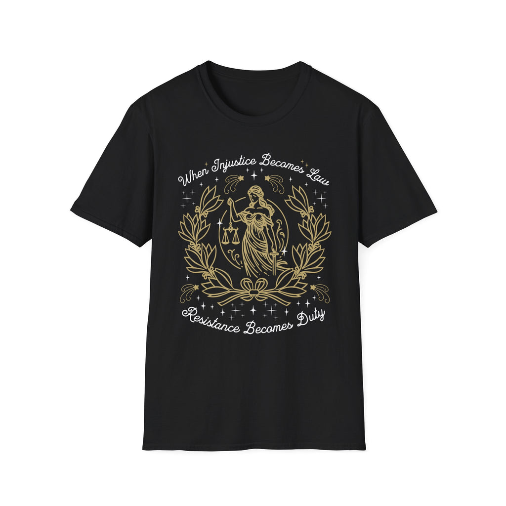Injustice Becomes Law Vintage T-Shirt