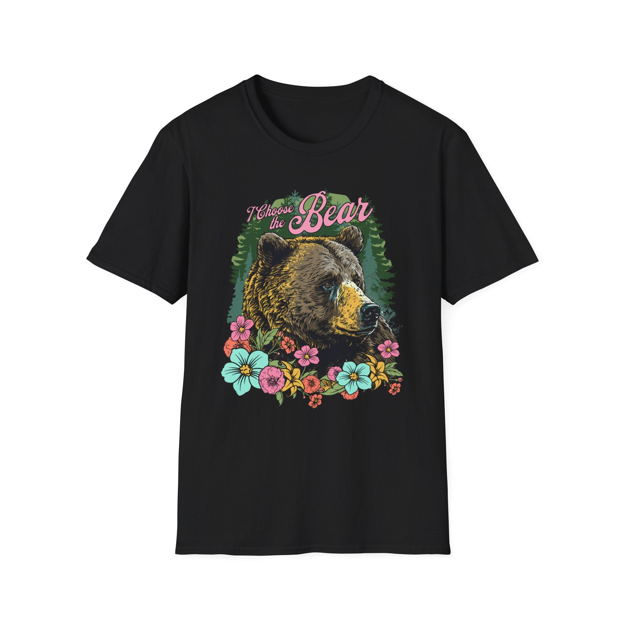 I Choose the Bear Floral T-Shirt