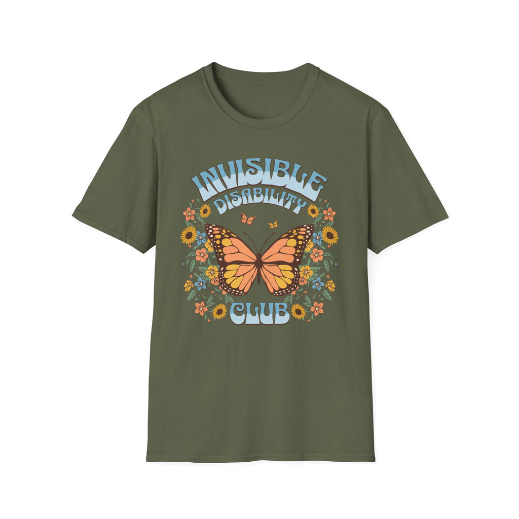 Invisible Disability Club Butterfly T-Shirt