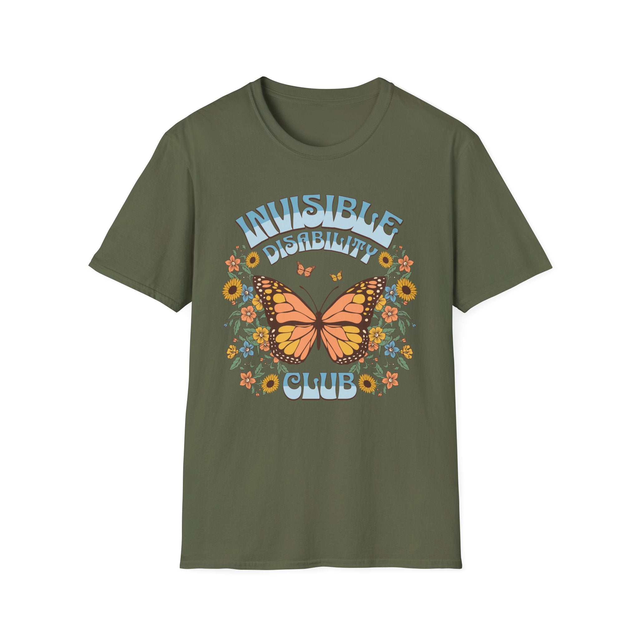 Invisible Disability Club Butterfly T-Shirt