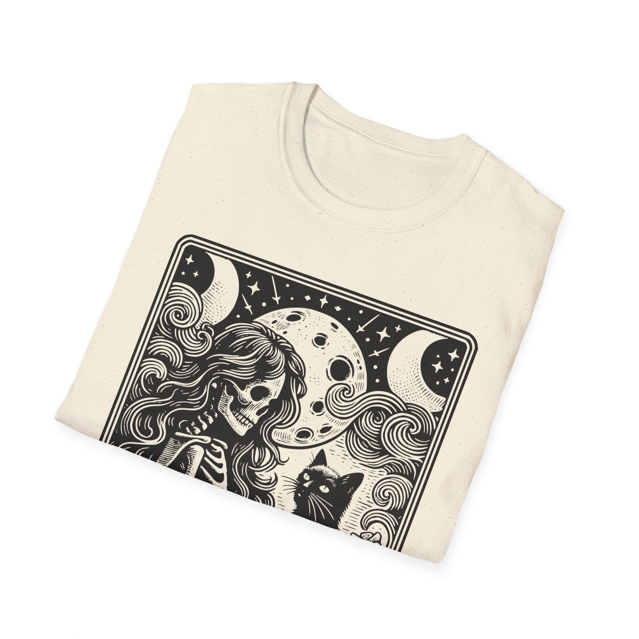 Childless Cat Lady Tarot Moon T-Shirt