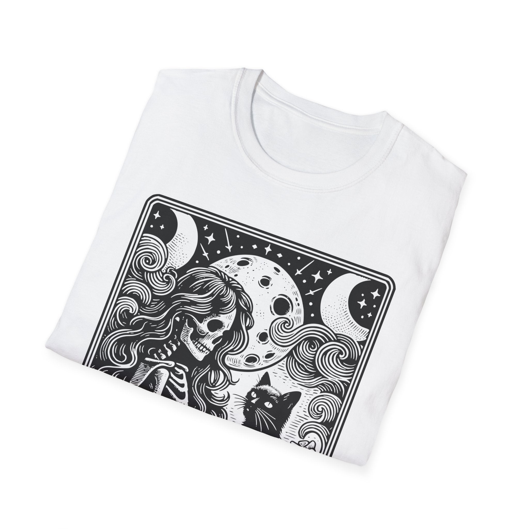 Childless Cat Lady Tarot Moon T-Shirt