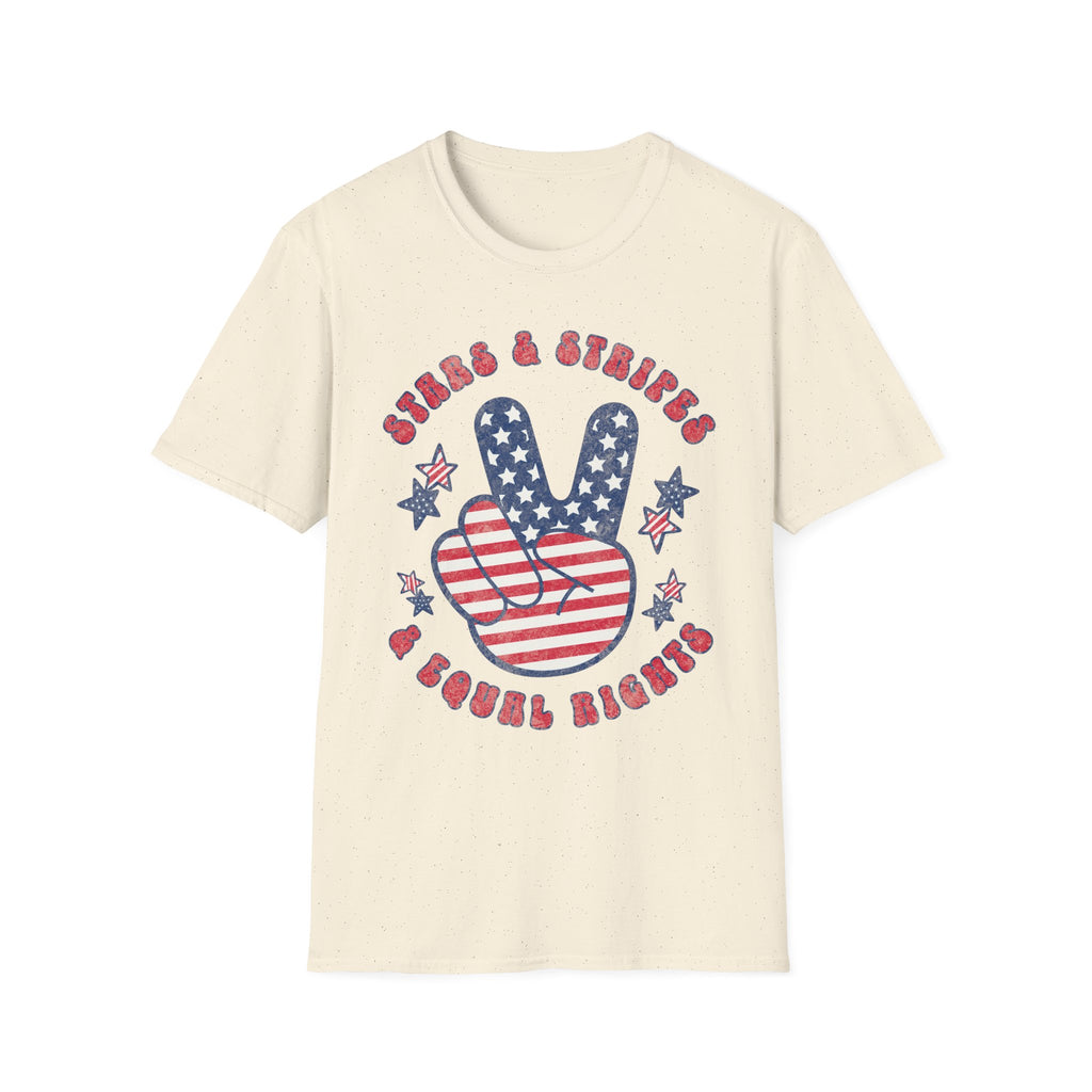 Stars Stripes Equal Rights Distress T-Shirt