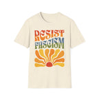 Resist Fascism Boho Rainbow T-Shirt