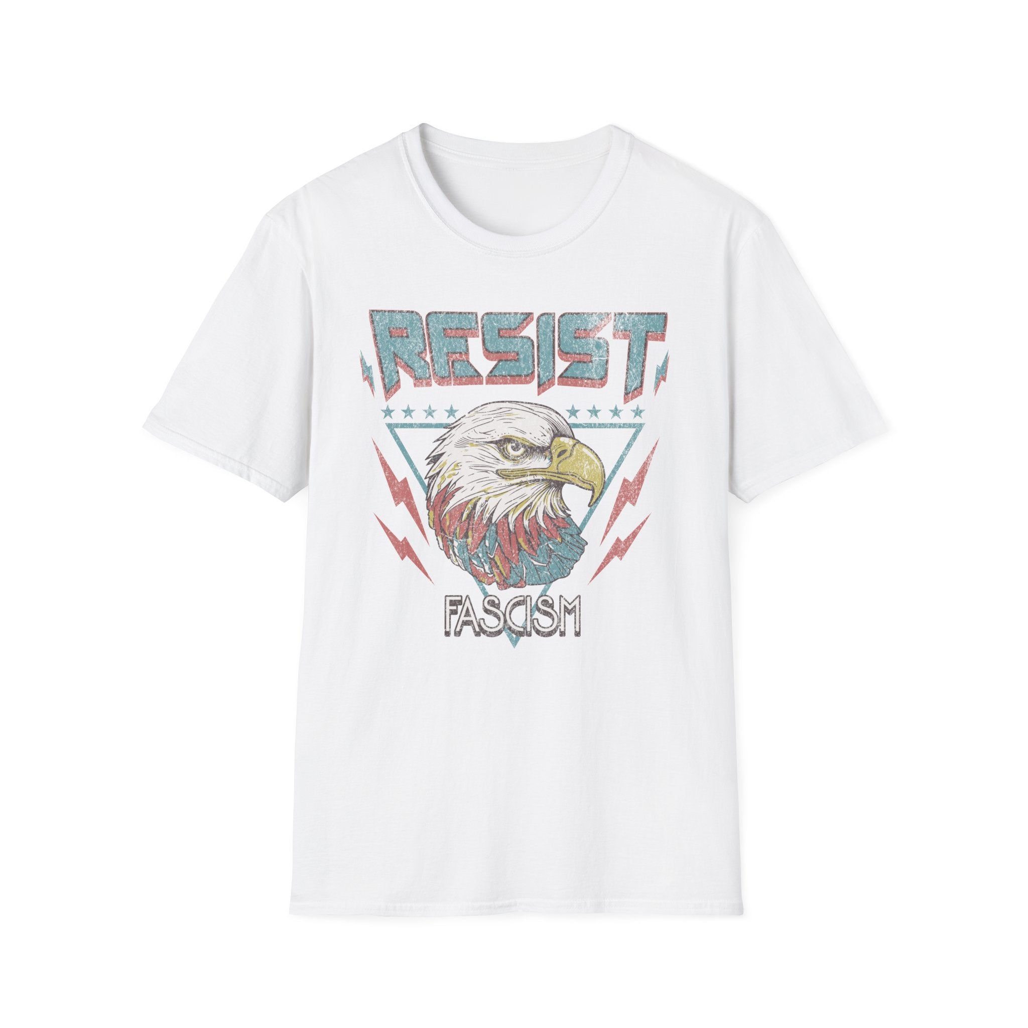 Resist Fascism Vintage Eagle T-Shirt