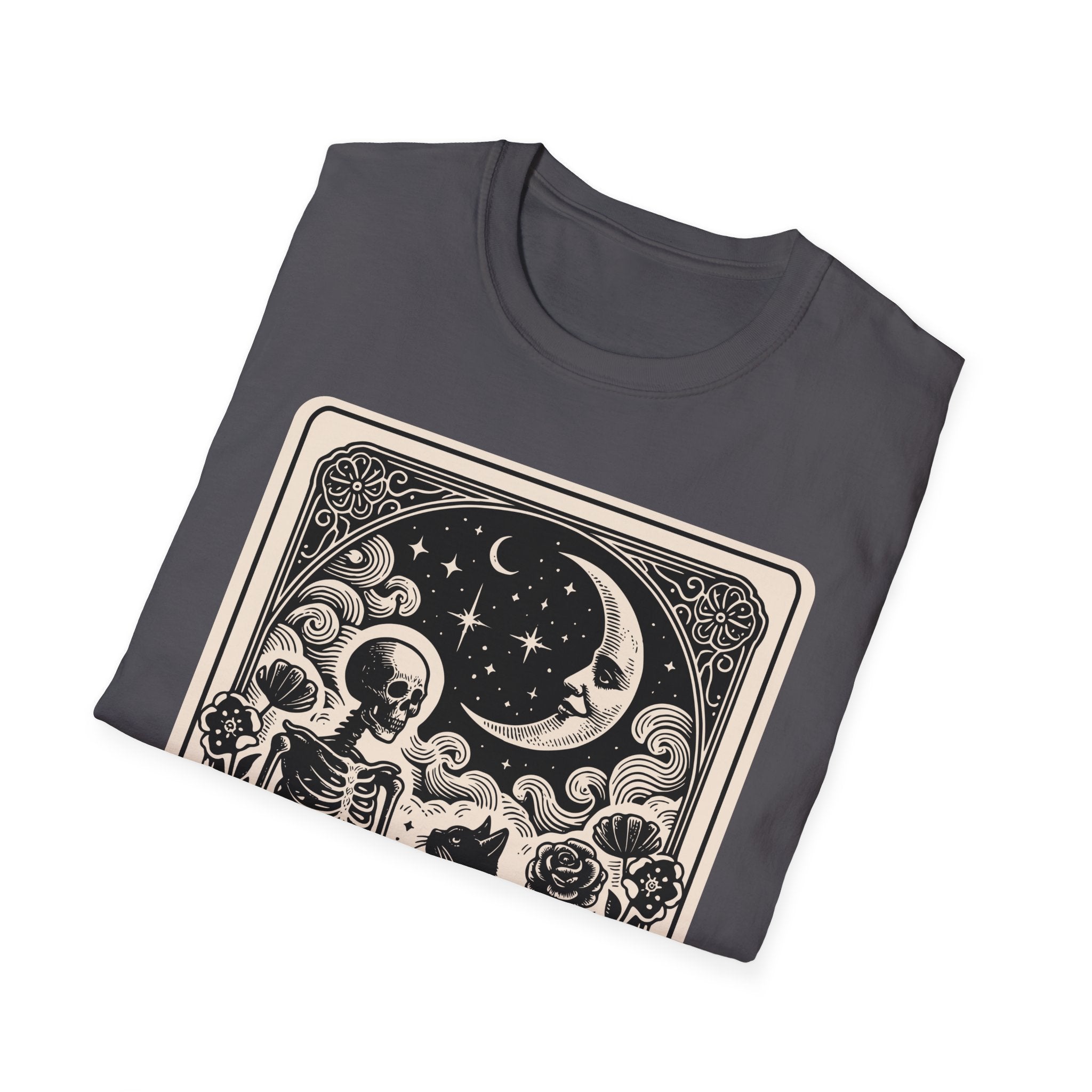 Childless Cat Lady Tarot Vintage Moon T-Shirt