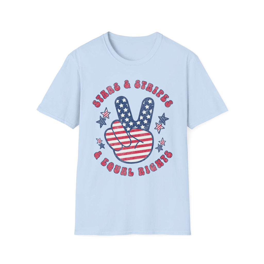 Stars Stripes Equal Rights Distress T-Shirt