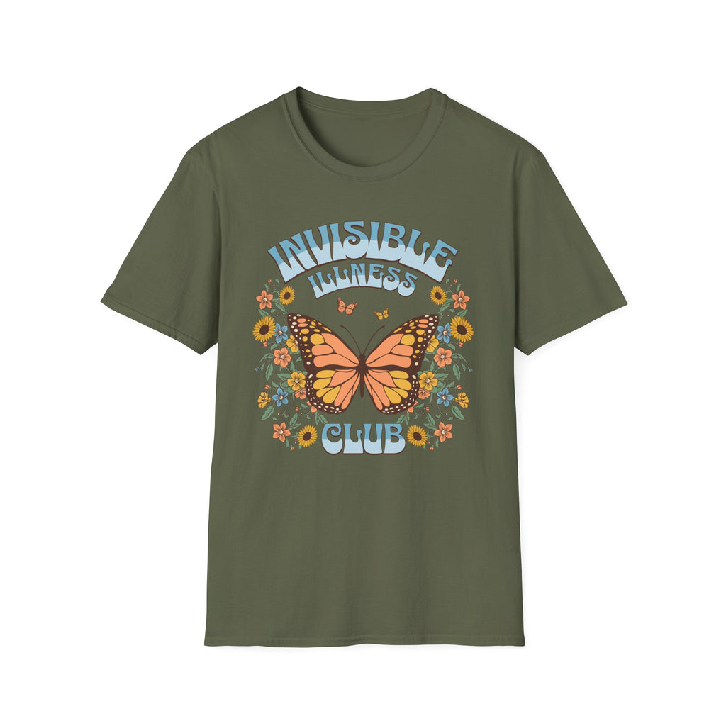 Invisible Illness Club Butterfly T-Shirt