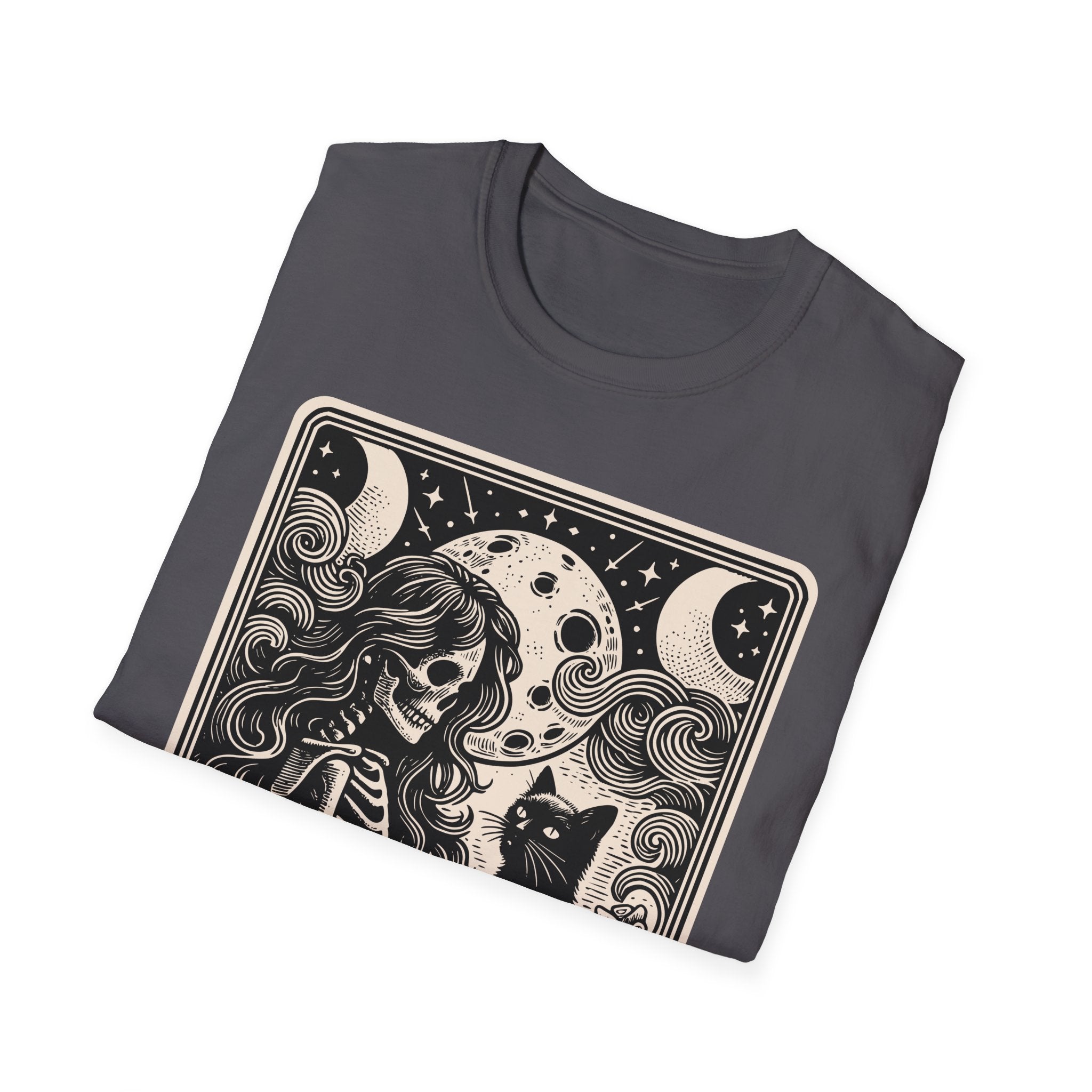 Childless Cat Lady Tarot Moon T-Shirt