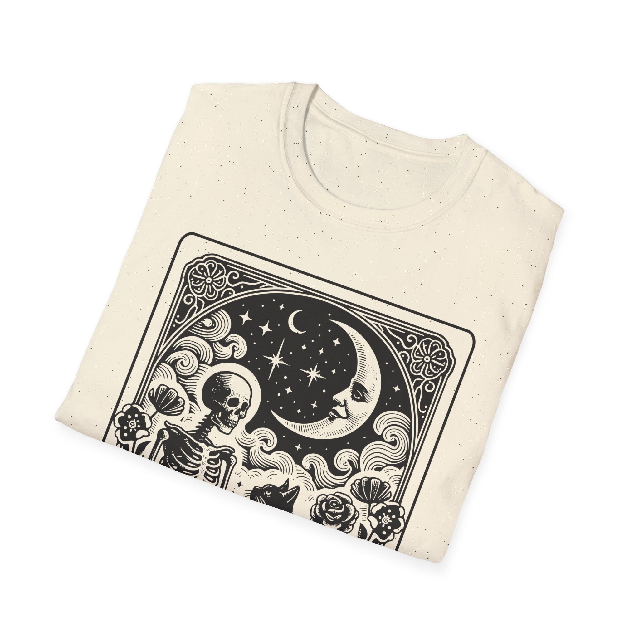 Childless Cat Lady Tarot Vintage Moon T-Shirt