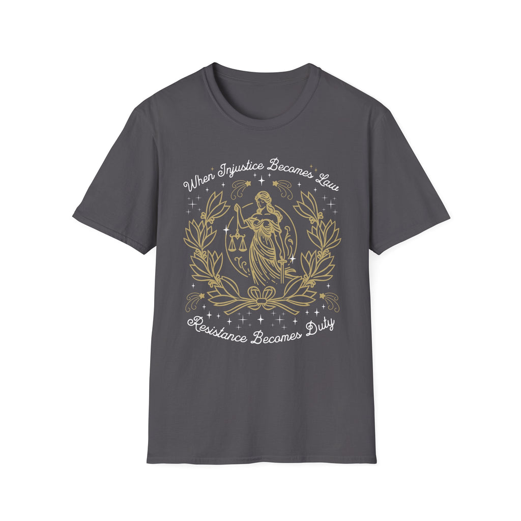 Injustice Becomes Law Vintage T-Shirt