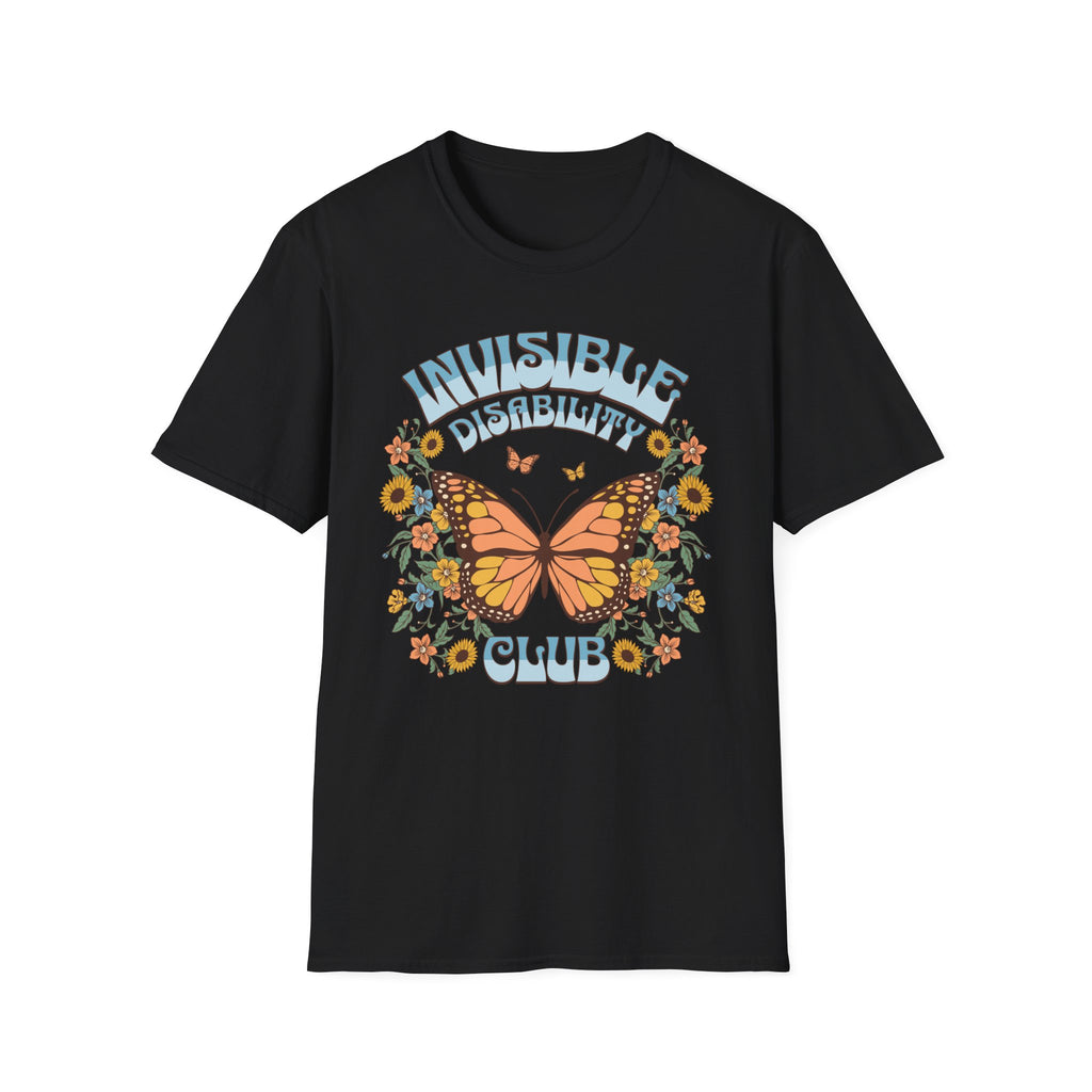 Invisible Disability Club Butterfly T-Shirt