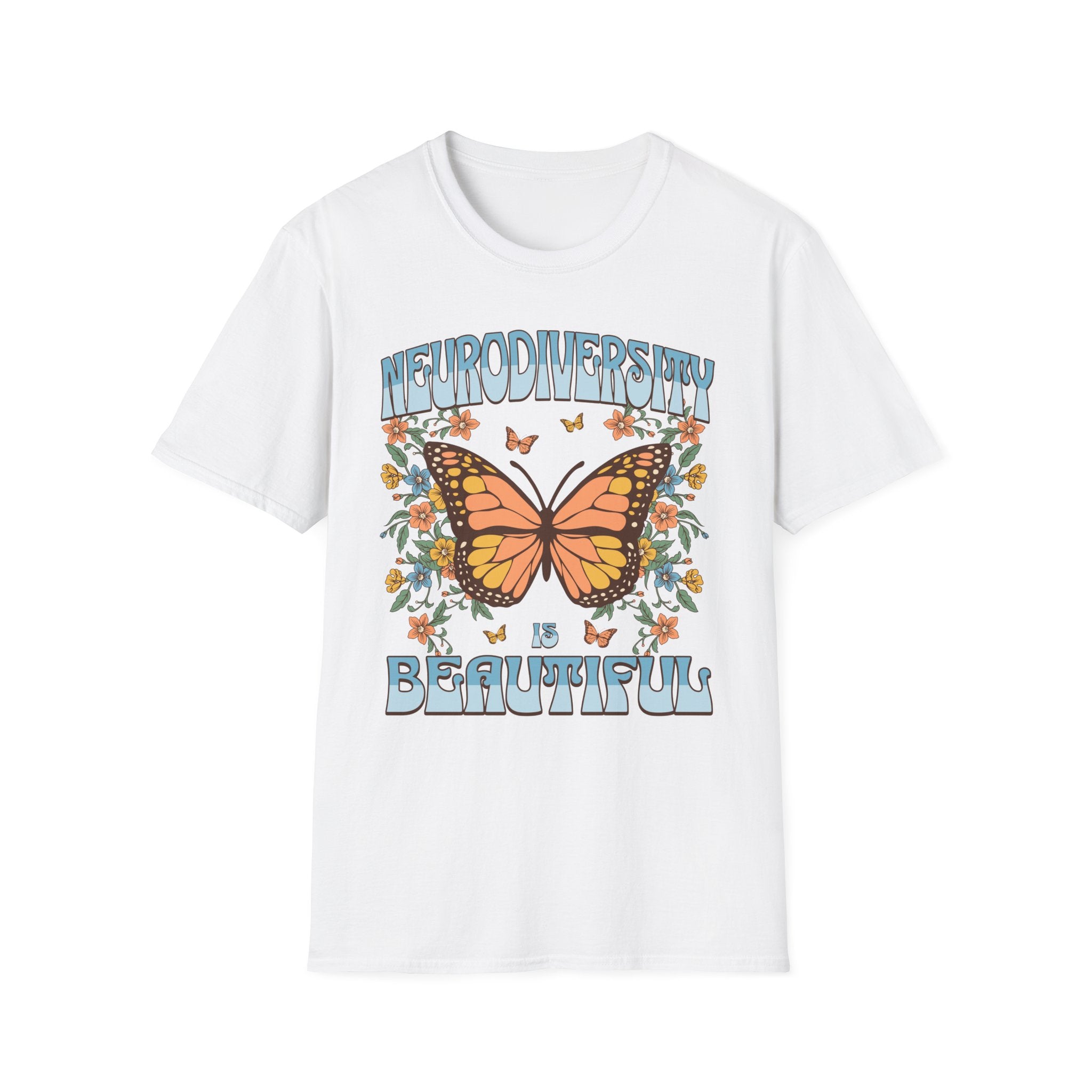 Neurodiversity is Beautiful Butterfly T-Shirt