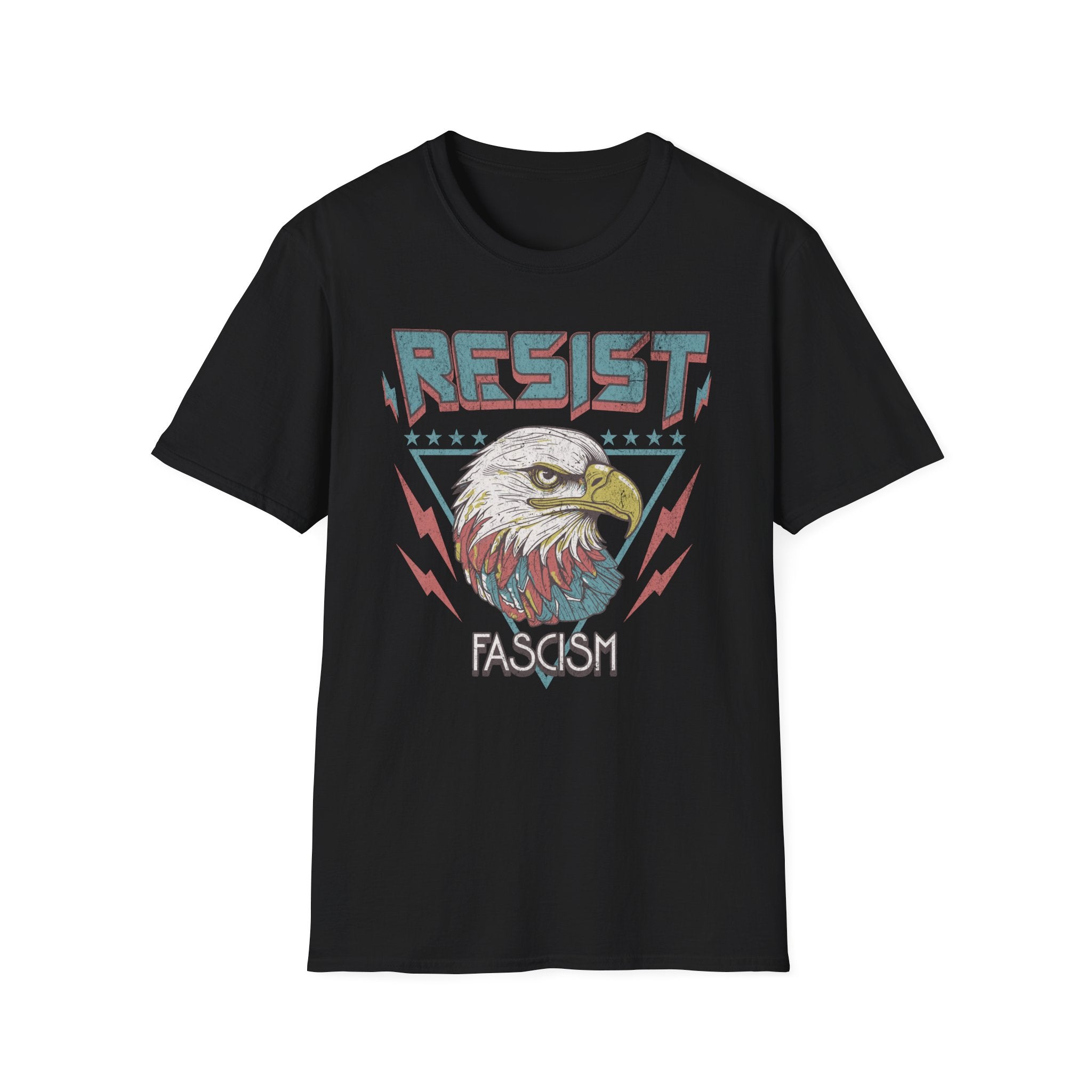 Resist Fascism Vintage Eagle T-Shirt