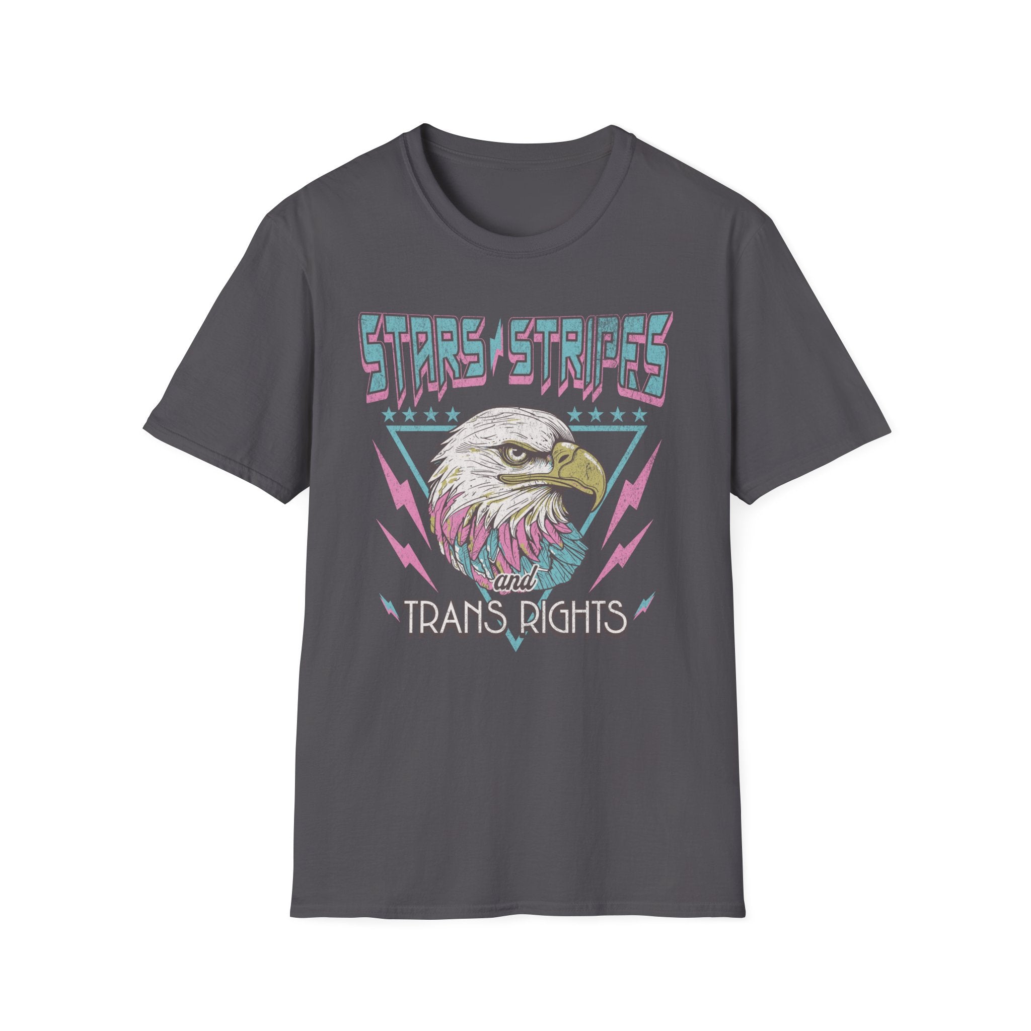 Stars Stripes Trans Rights Eagle T-Shirt