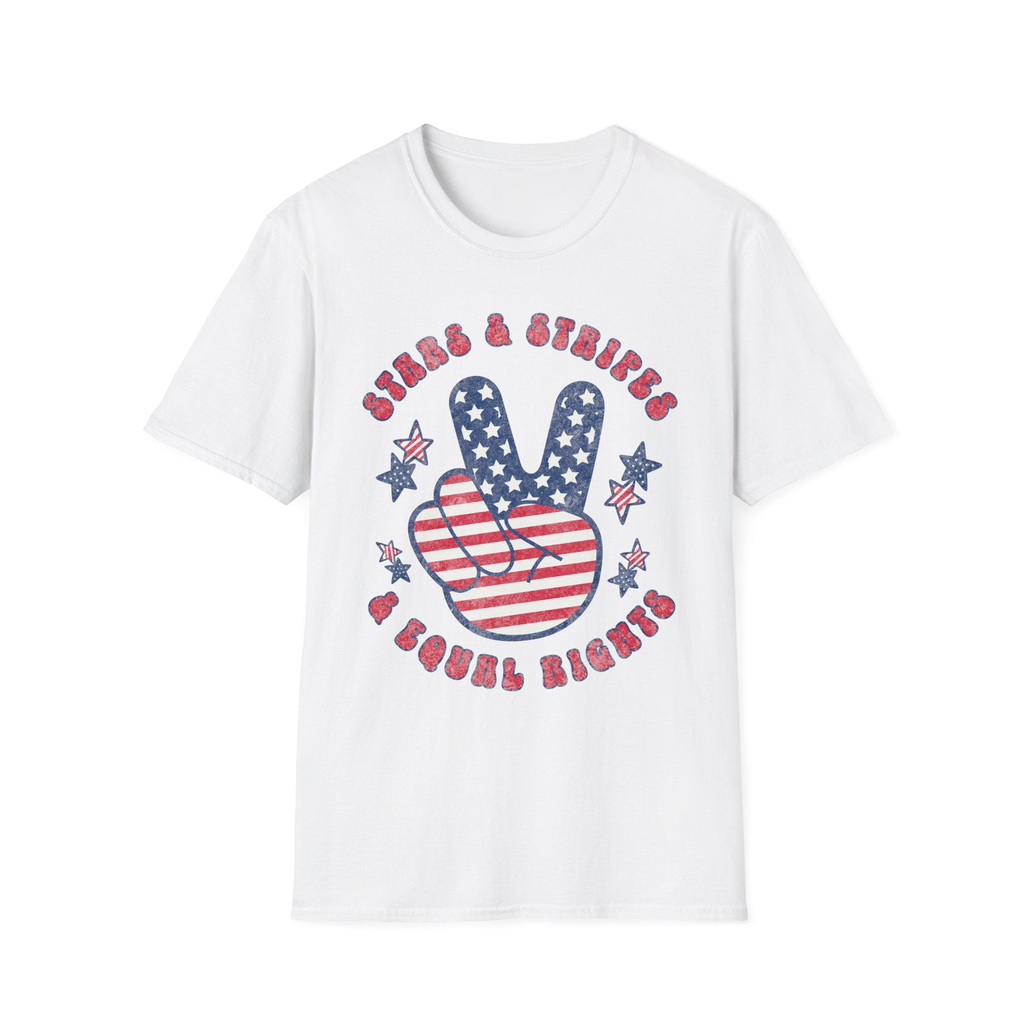 Stars Stripes Equal Rights Distress T-Shirt