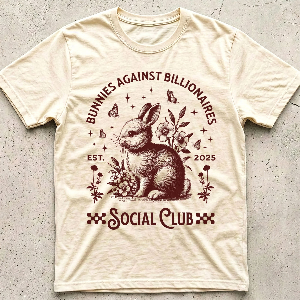 Bunnies Against Billionaires Social T-Shirt