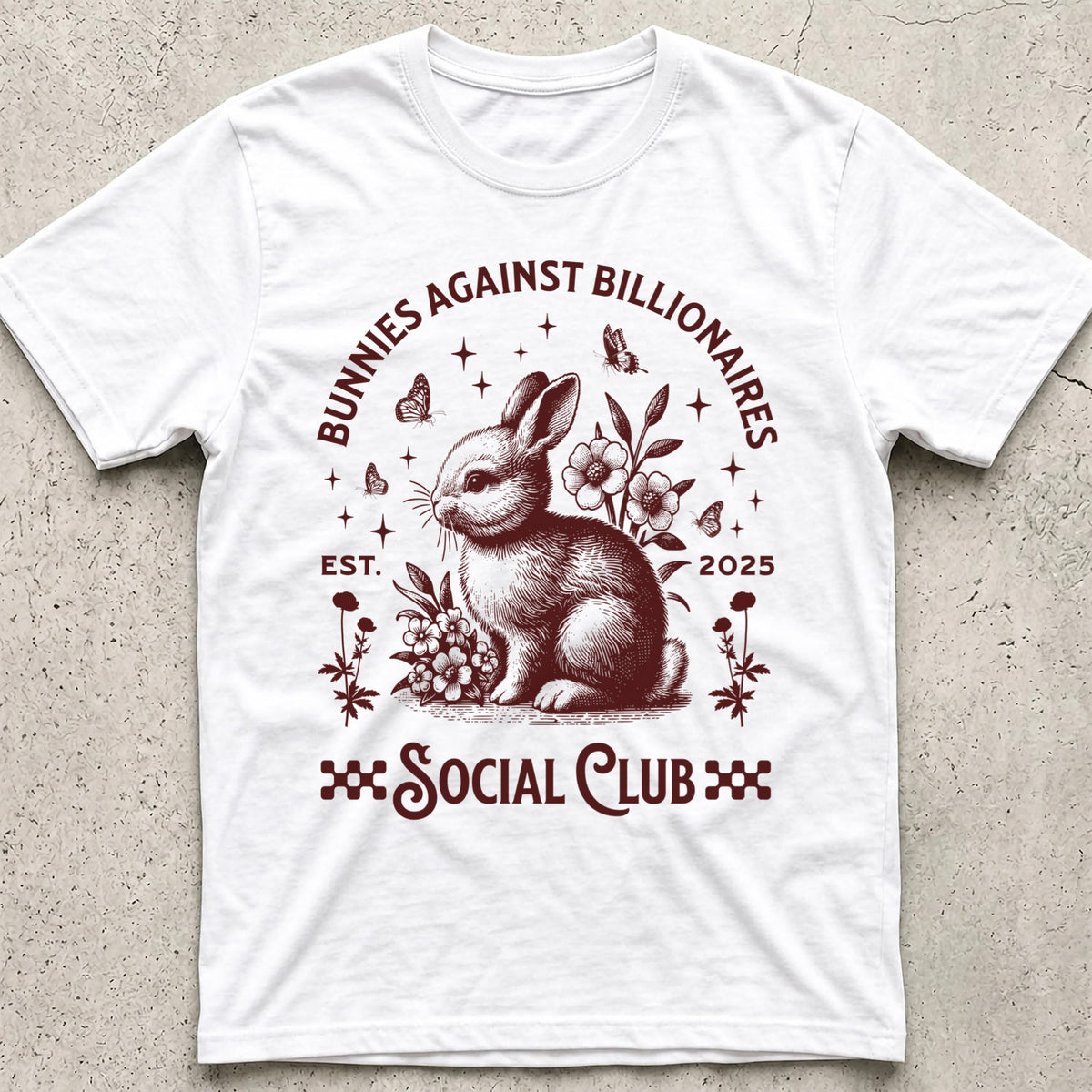 Bunnies Against Billionaires Social T-Shirt