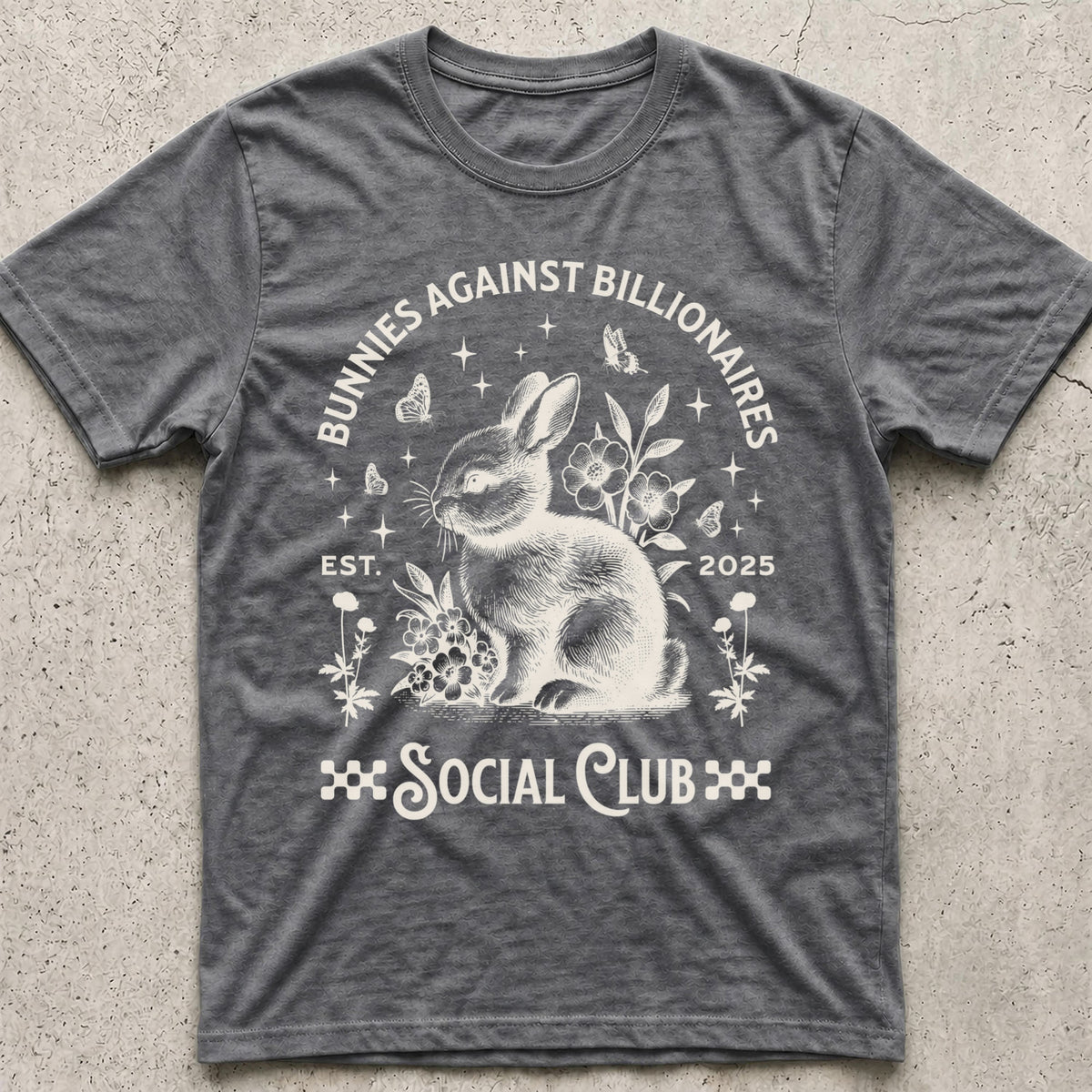 Bunnies Against Billionaires Social T-Shirt