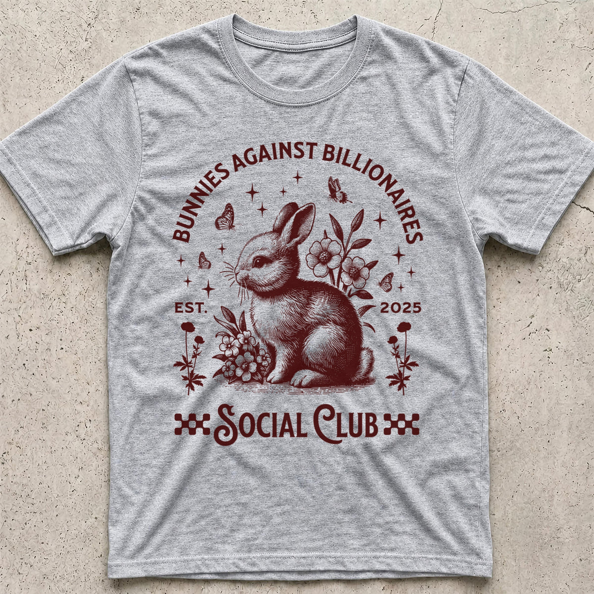 Bunnies Against Billionaires Social T-Shirt