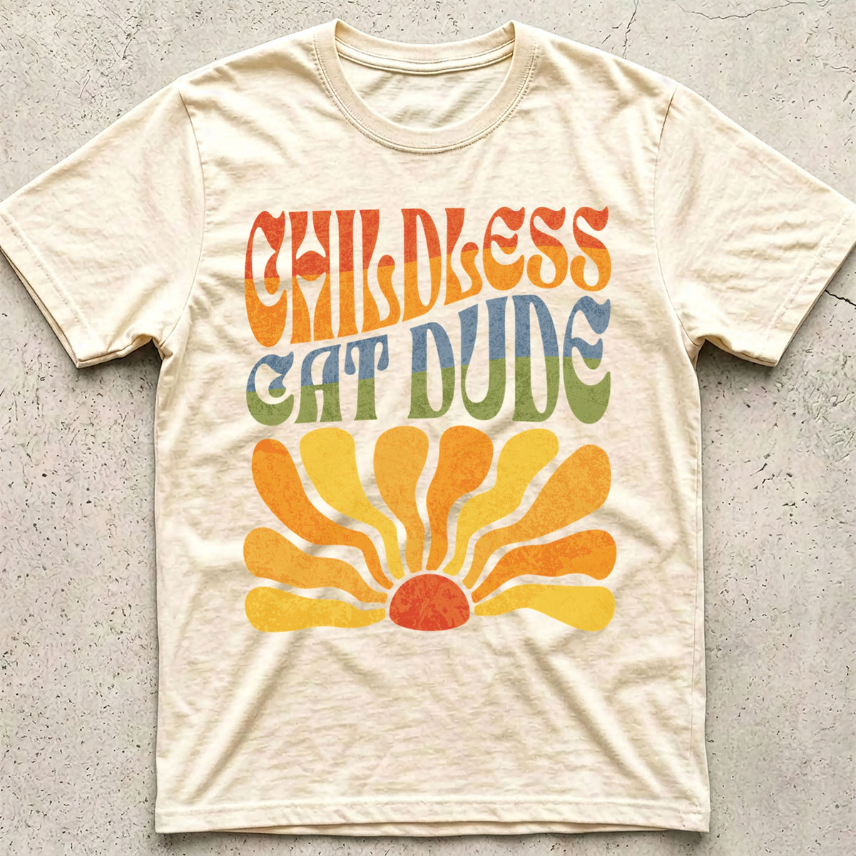 Childless Cat Dude Boho T-Shirt