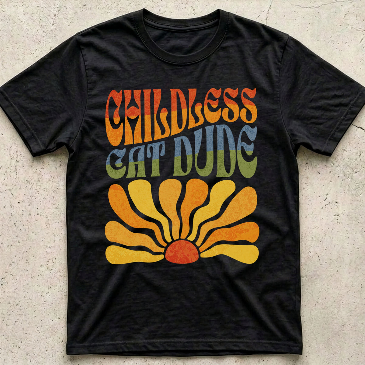 Childless Cat Dude Boho T-Shirt