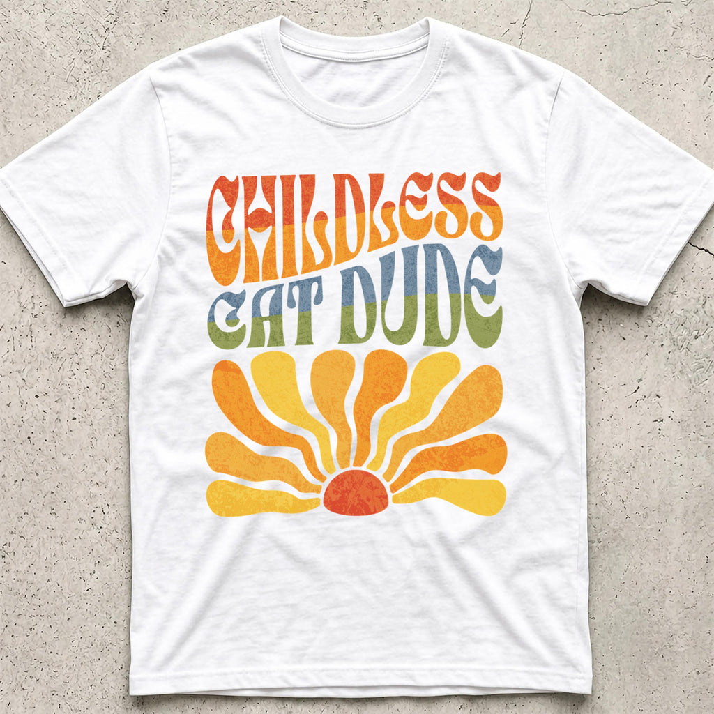Childless Cat Dude Boho T-Shirt